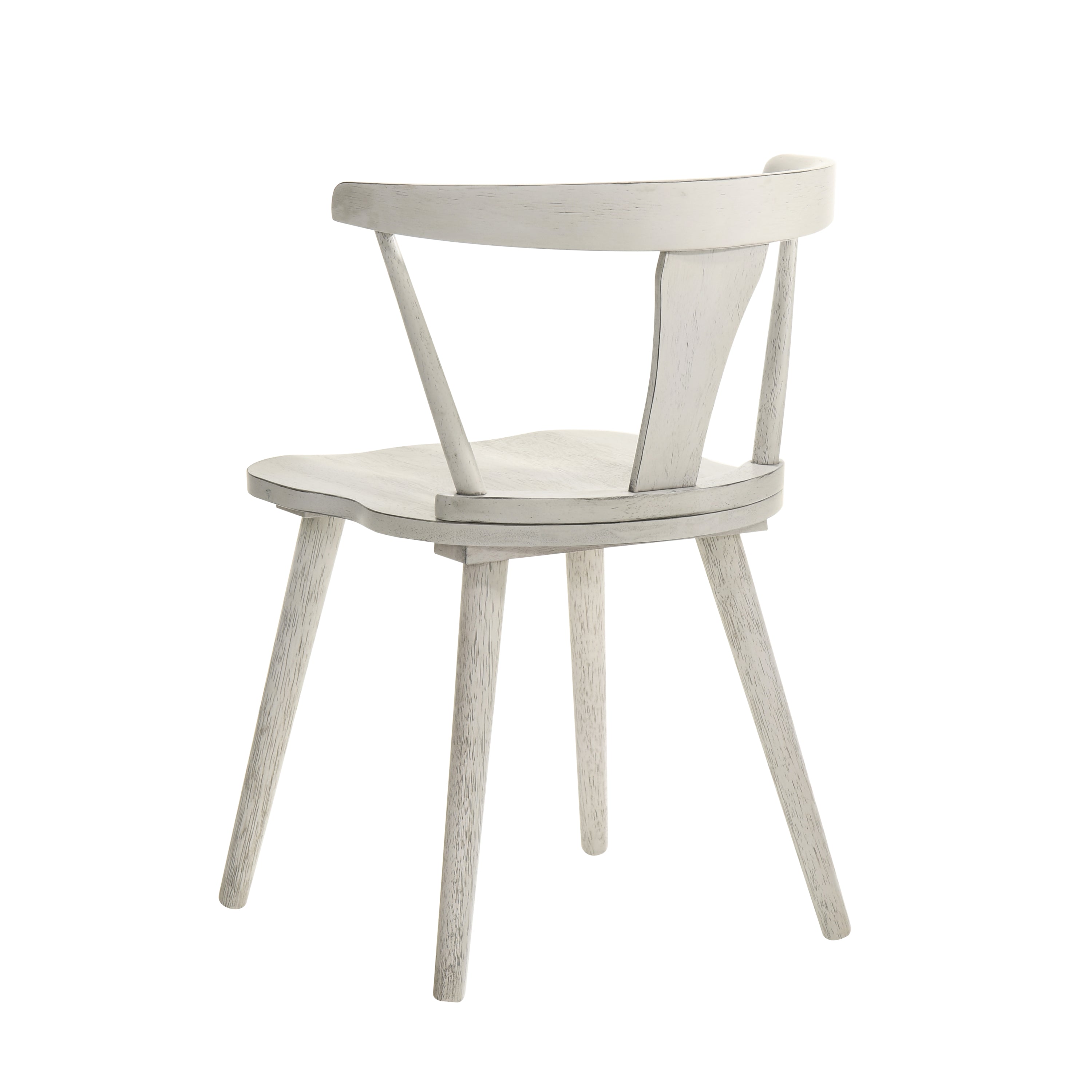 2-Piece Rustic Dining Side Chair Set, Solid Wood Frame, Farmhouse Modern Design, Easy Assembly