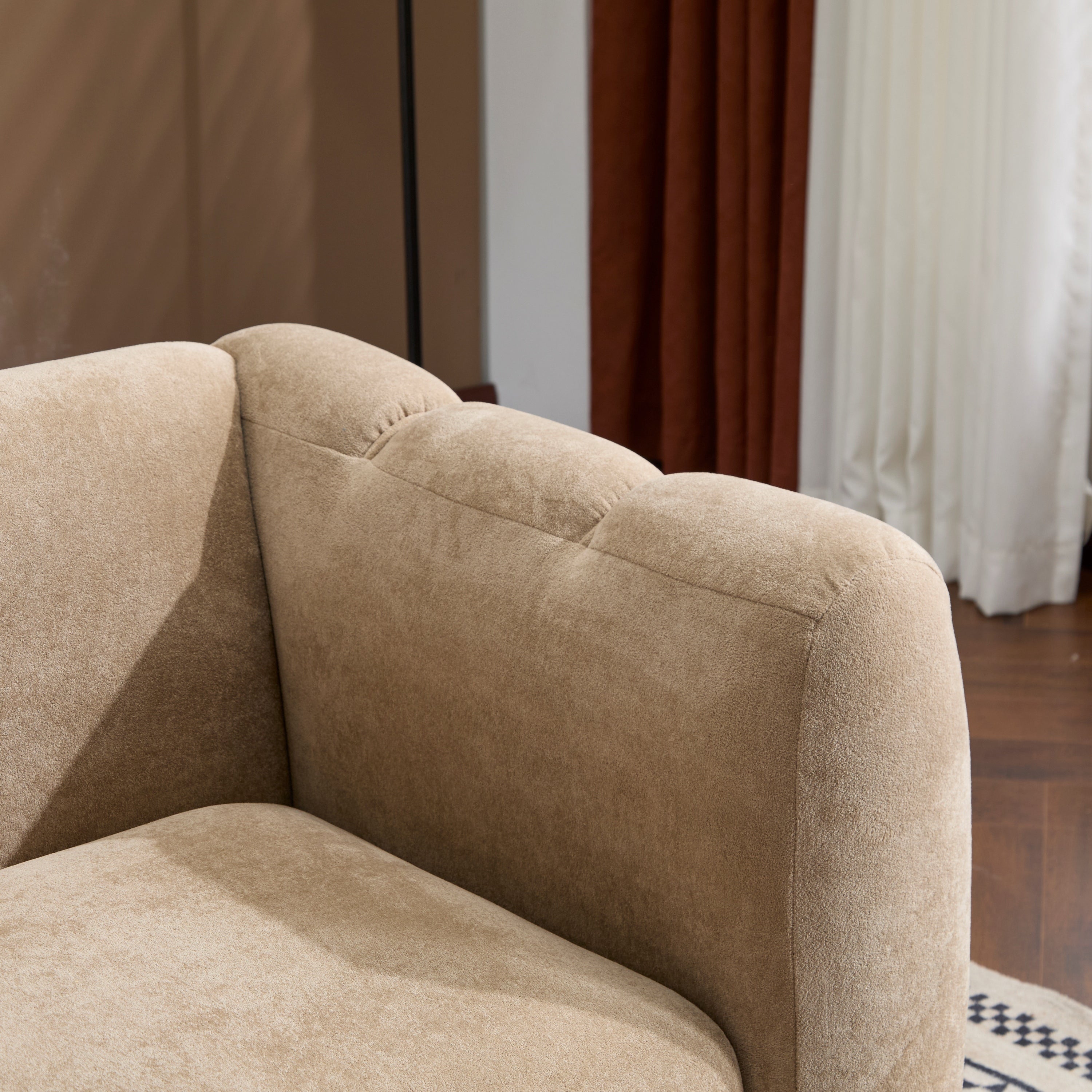 Tonson 83' 3-Seater Sofa,Wave Design, Living Rooms,Bedrooms,Apartment Office,Nomad