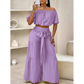 High-Waist Flared Pants & Top Two-Piece Set – 7 Colors, S–2XL