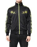 Dolce & Gabbana Black Logo Turtleneck Zip Bomber Jacket