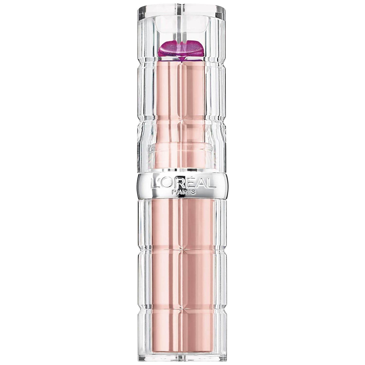 L’Oréal Paris Makeup Colour Riche Plump and Shine Lipstick, for Glossy, Radiant, Visibly Fuller Lips with an All-Day Moisturized Feel, 105 Mulberry Plump, 0.1 oz.