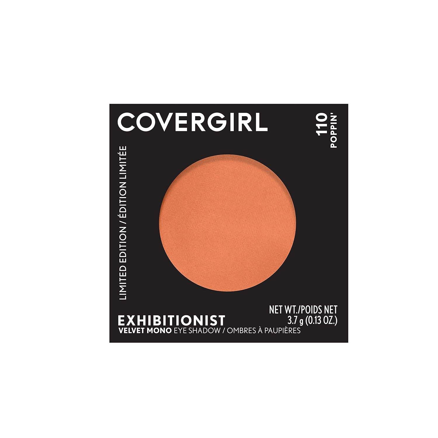 COVERGIRL Exhibitionist Velvet Mono Eye Shadow, Poppin' 110