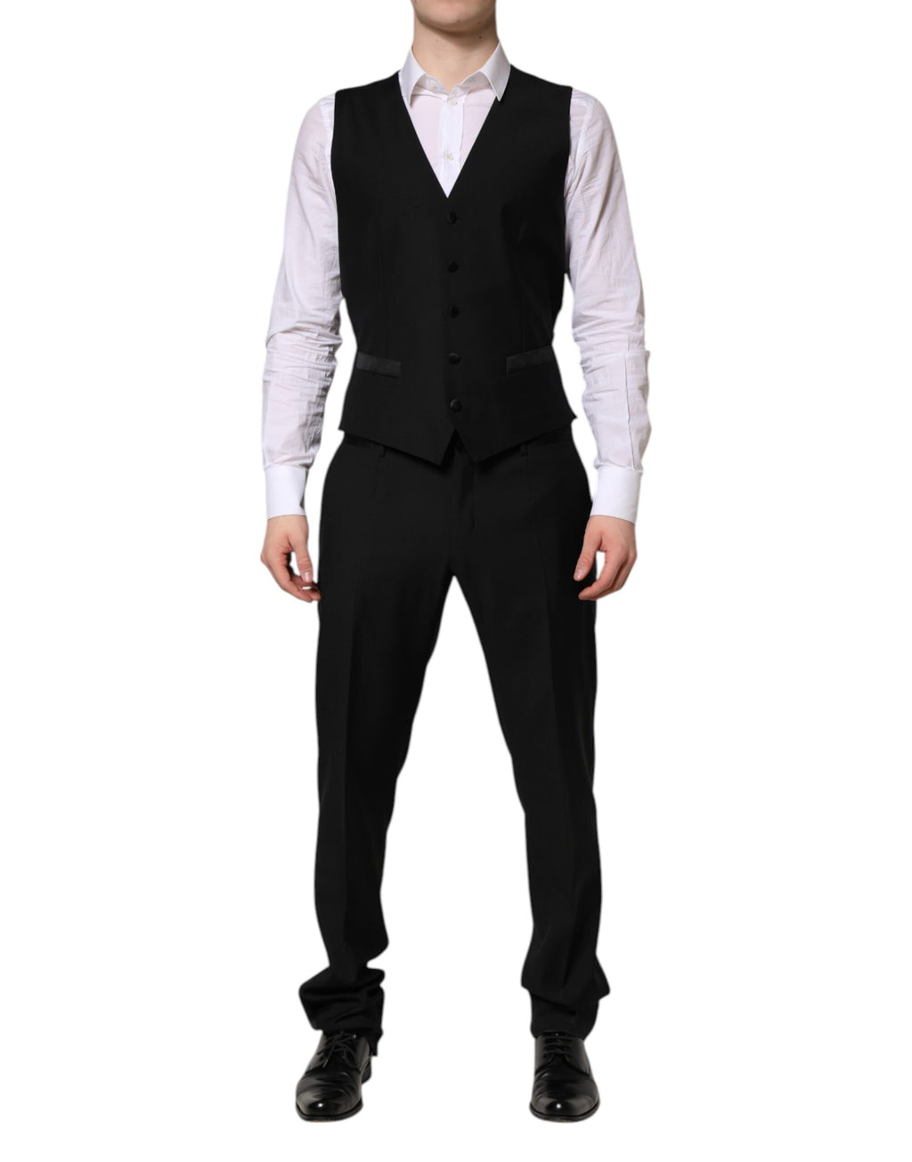 Dolce & Gabbana Black MARTINI Crystal Embellished 3 Pc Suit