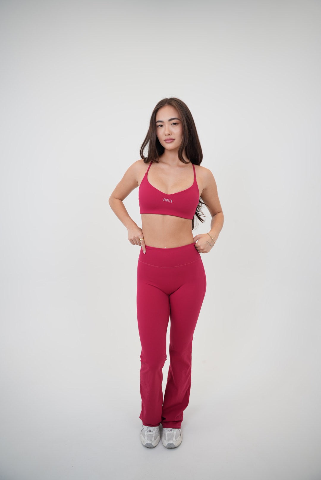 I Live in Luxury Red Sports Bra