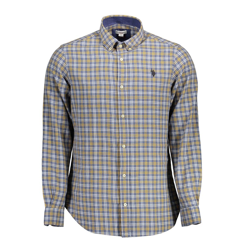 U.S. POLO ASSN. Blu Cotton Men's Shirt