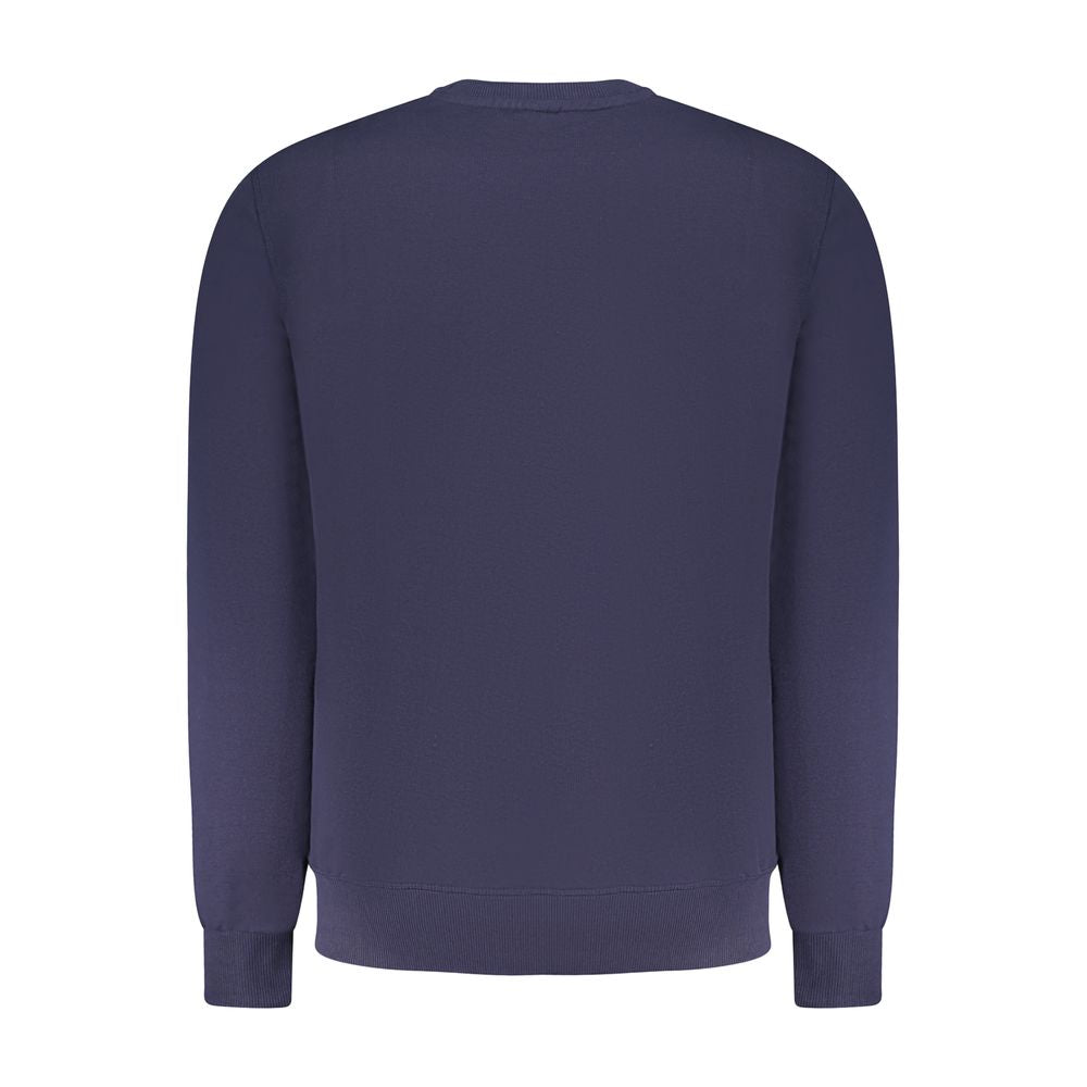 North Sails Blue Cotton Men Sweatshirt