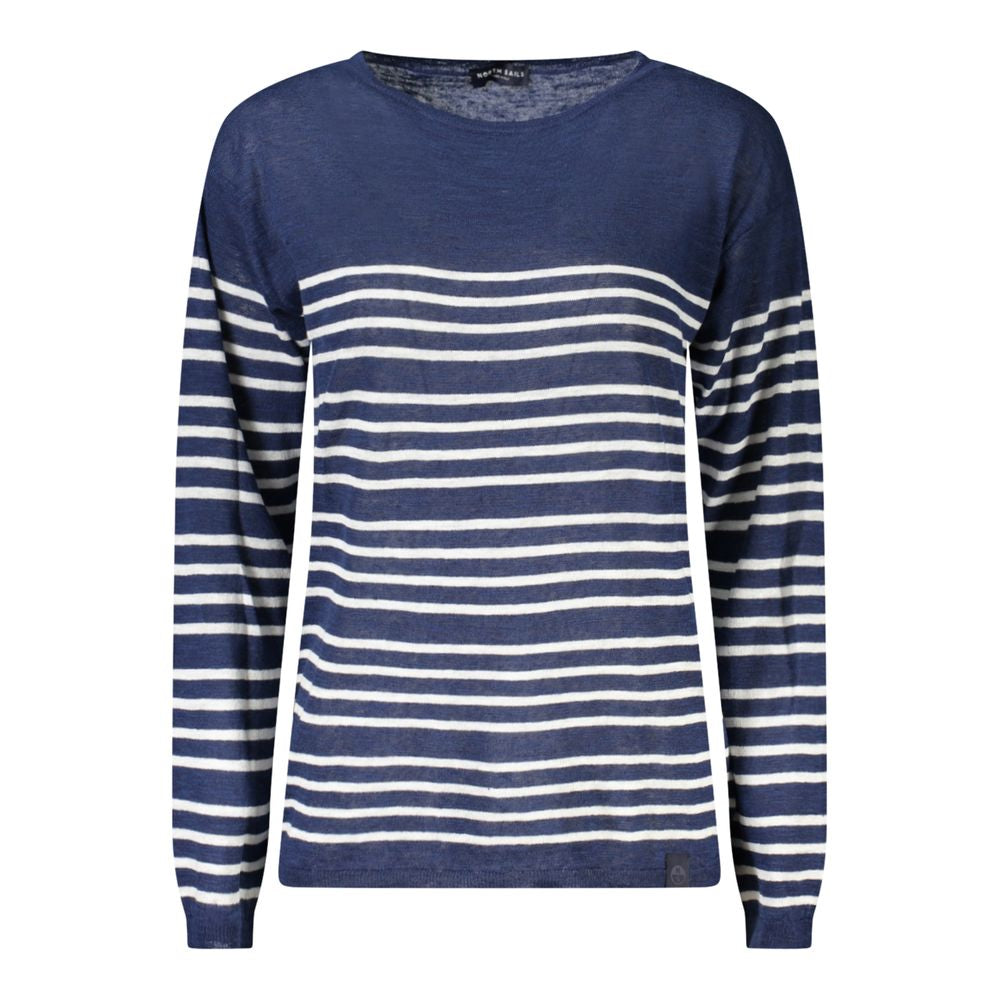 North Sails Blue Linen Women's Sweater