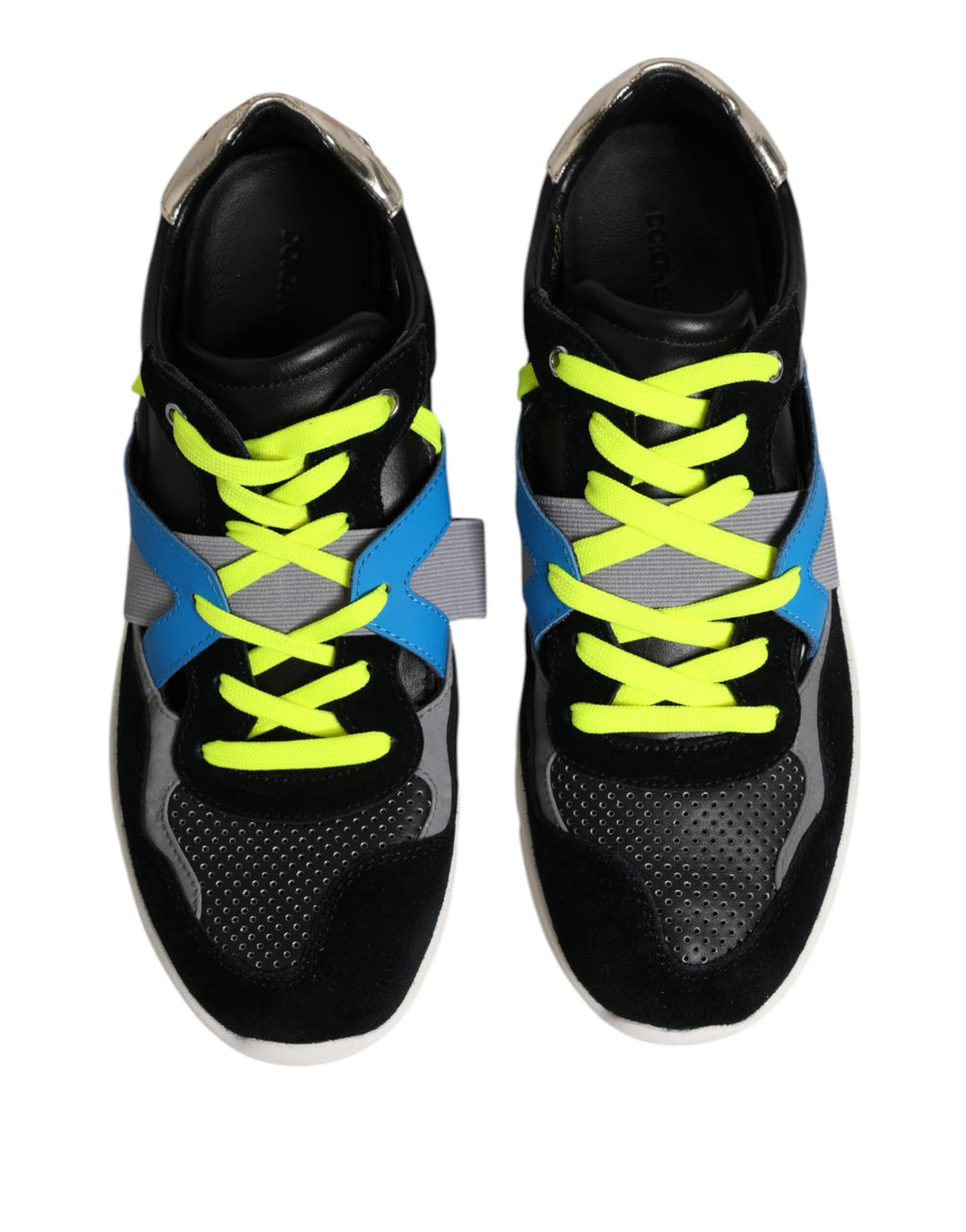 Dolce & Gabbana Multicolor Lace Up Low Top Men Sneakers Shoes