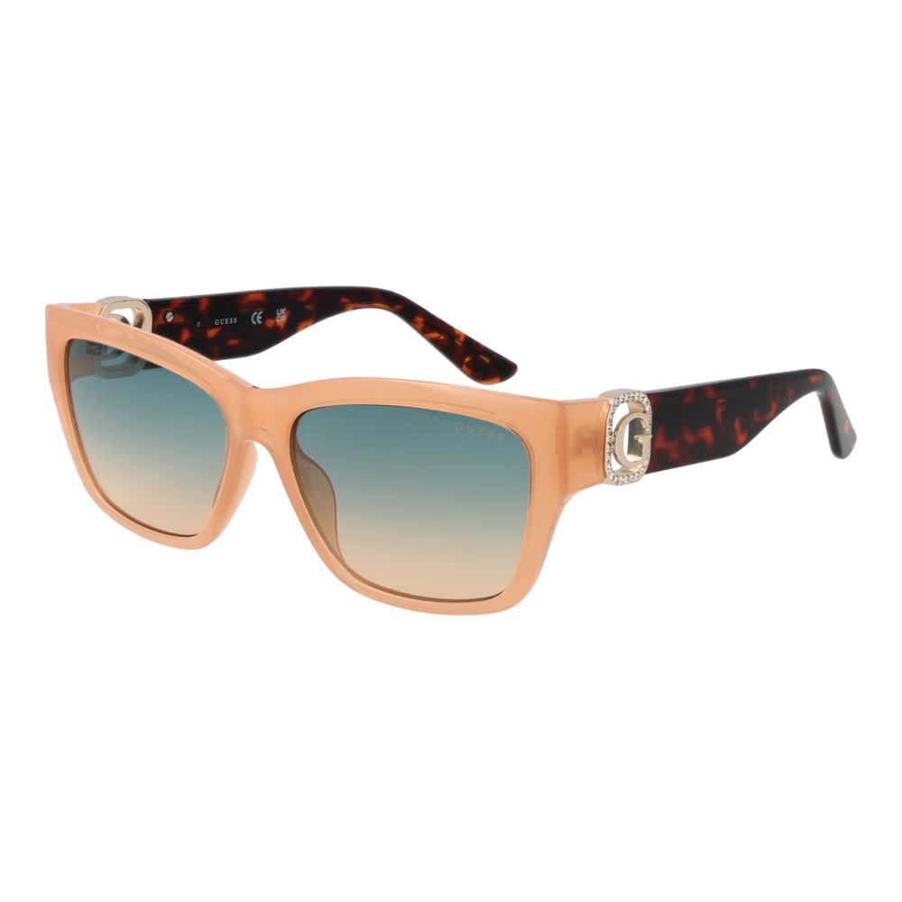 Guess Beige Stainless Steel Sunglasses