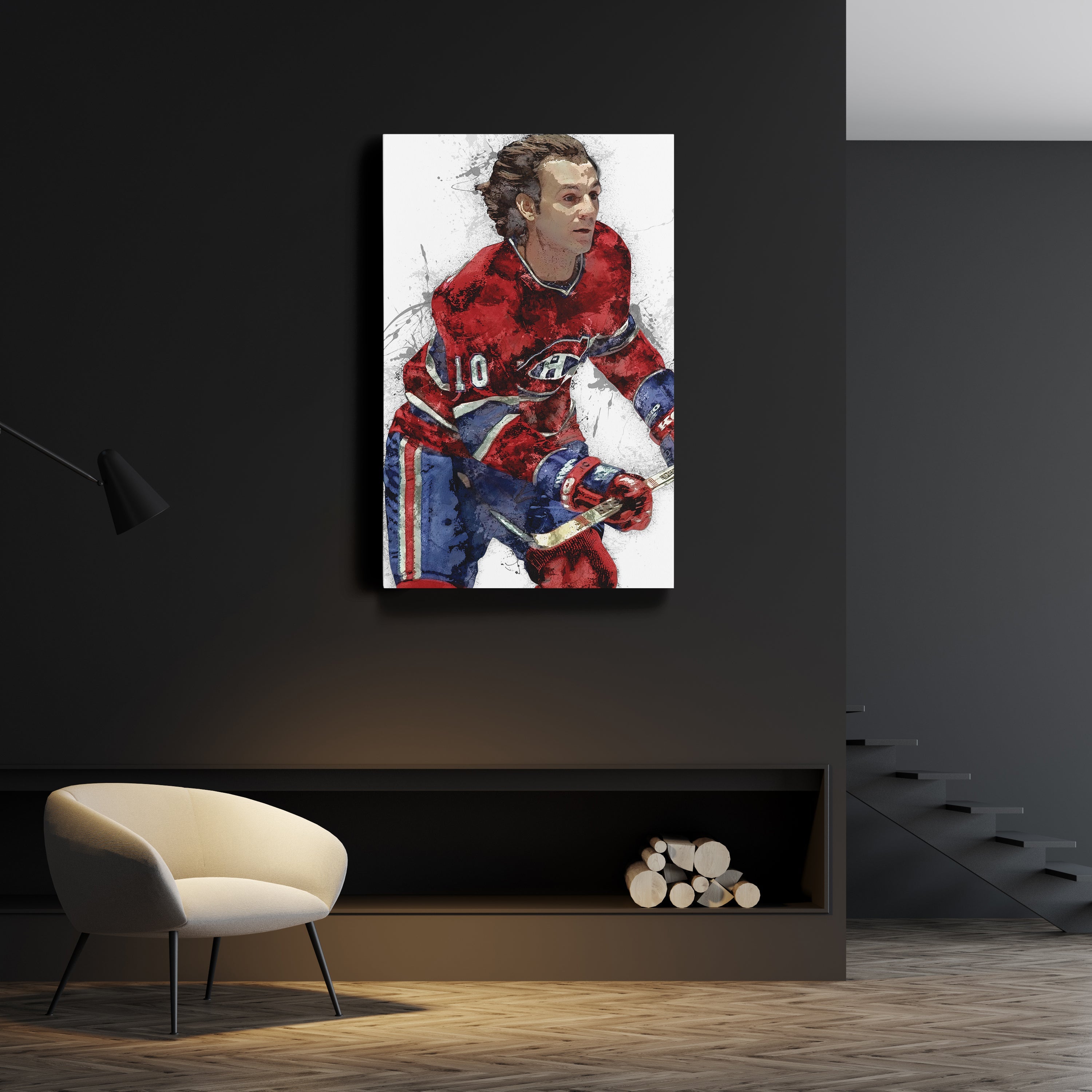Guy Lafleur Canvas Art – Montreal Canadiens Wall Decor
