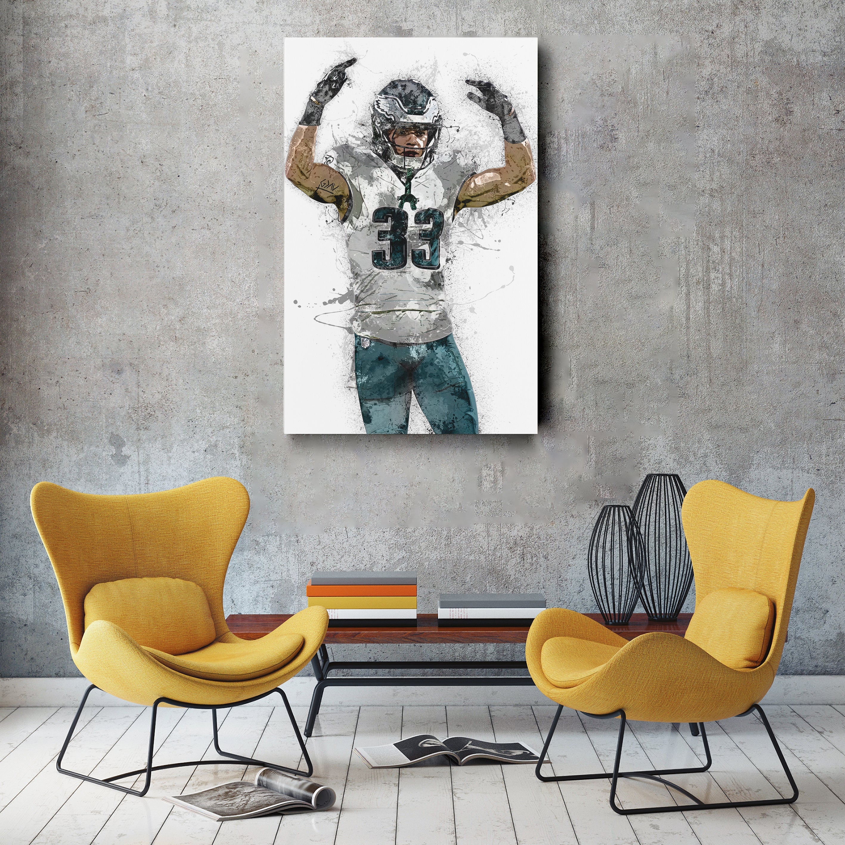 Cooper DeJean Canvas Art – Philadelphia Eagles Wall Decor