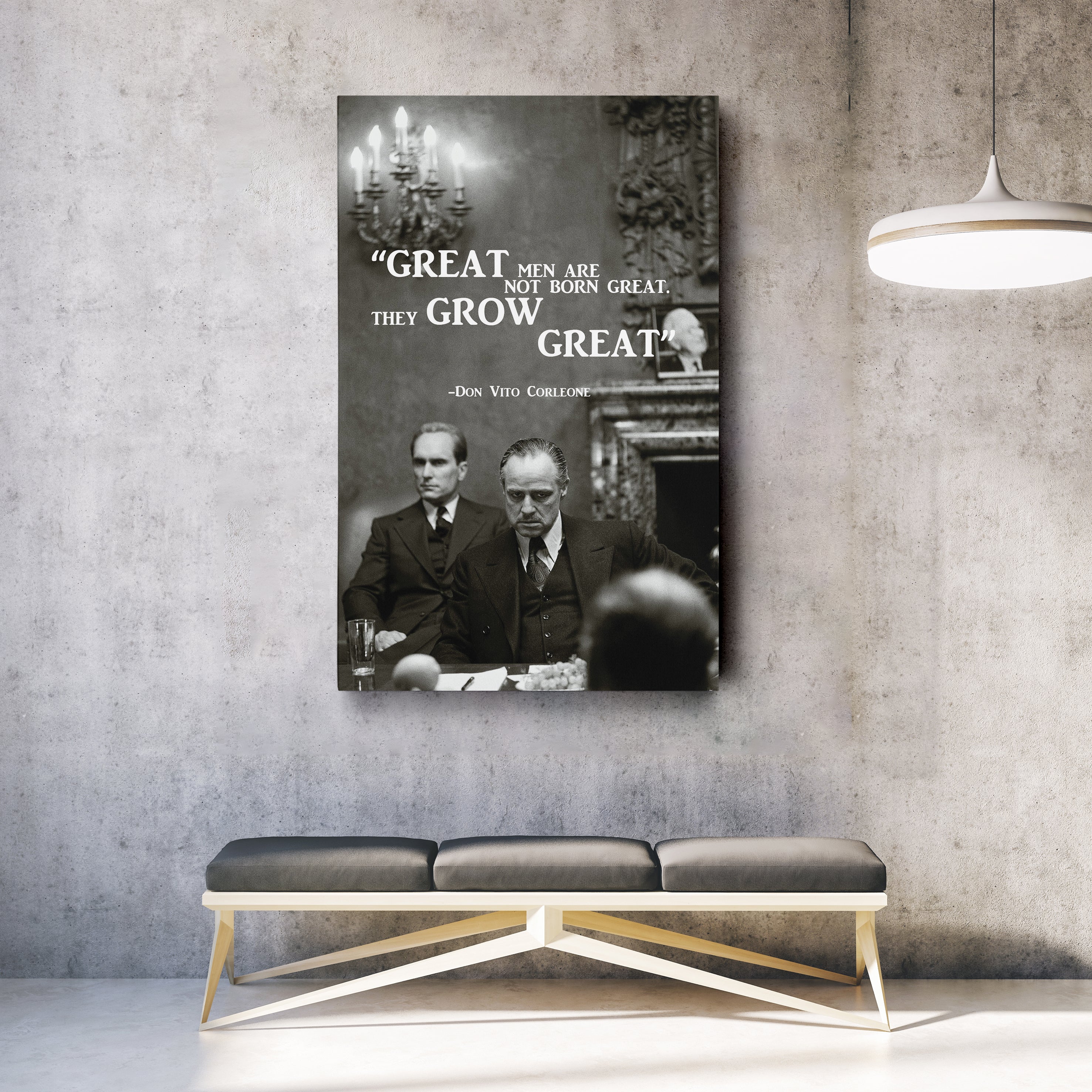 The Godfather Quote Canvas Art – Vito Corleone Decor