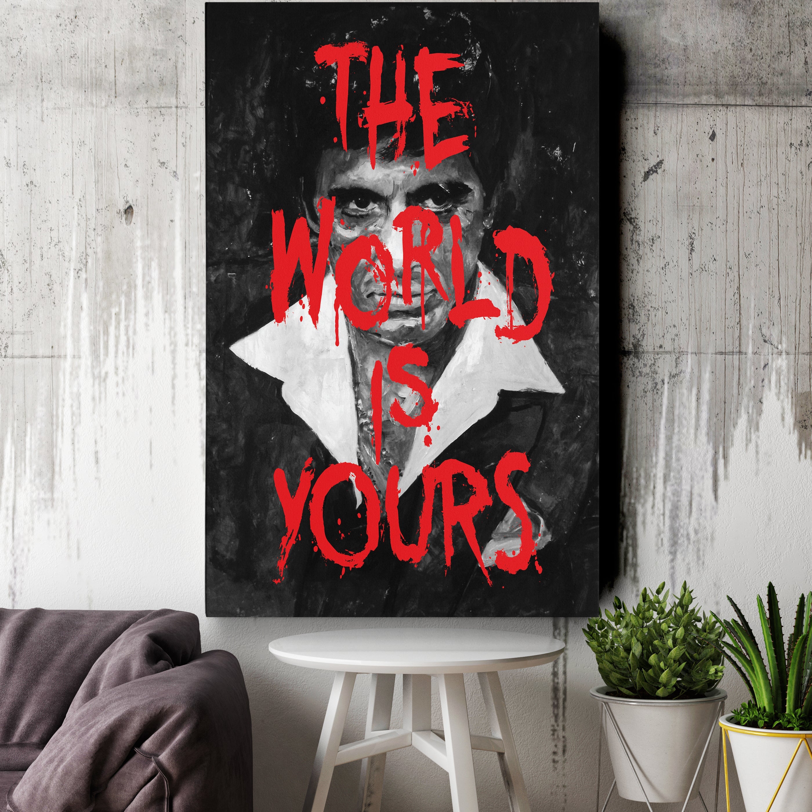 Scarface Canvas Art – Tony Montana Movie Wall Decor