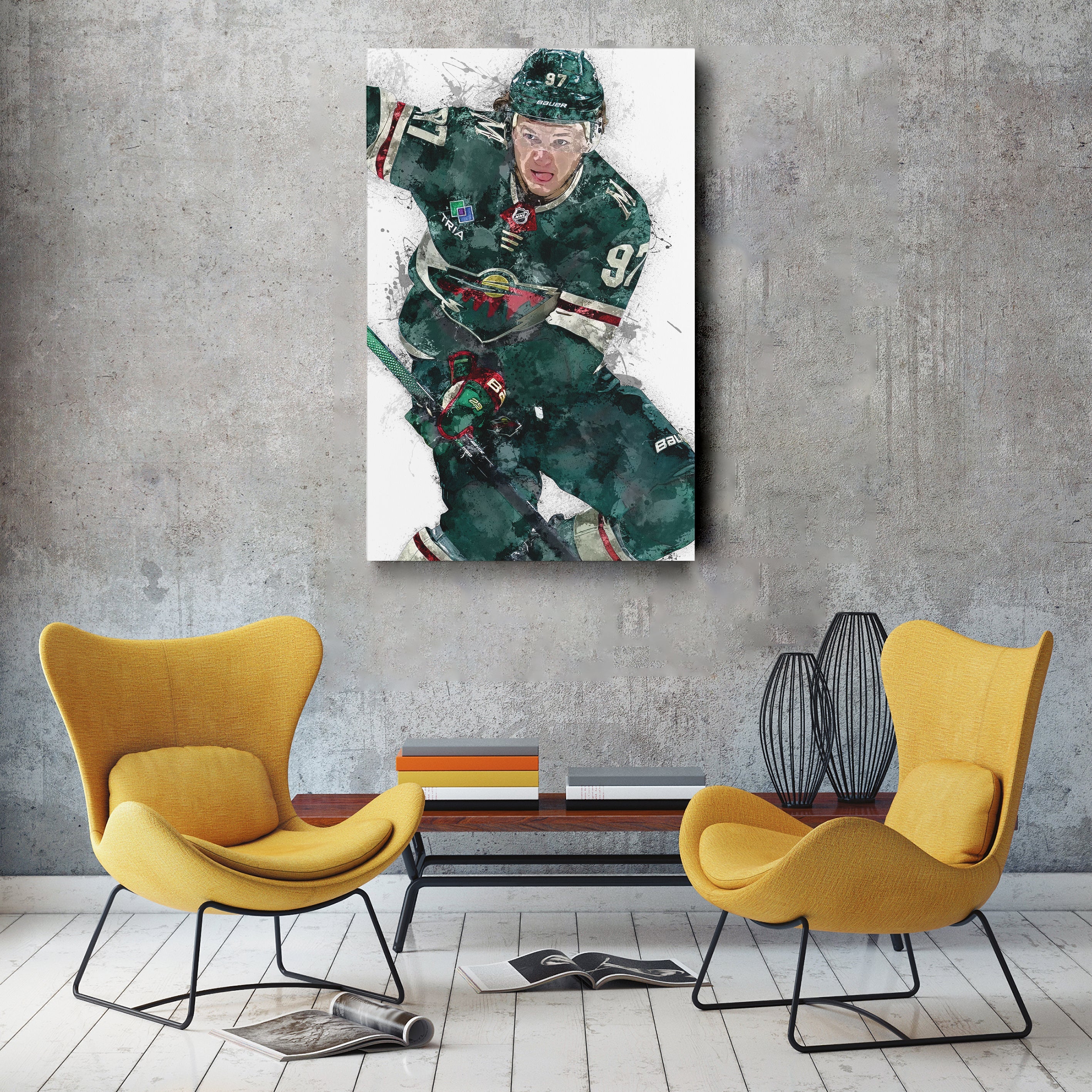 Kirill Kaprizov Canvas Art – Minnesota Wild Wall Decor