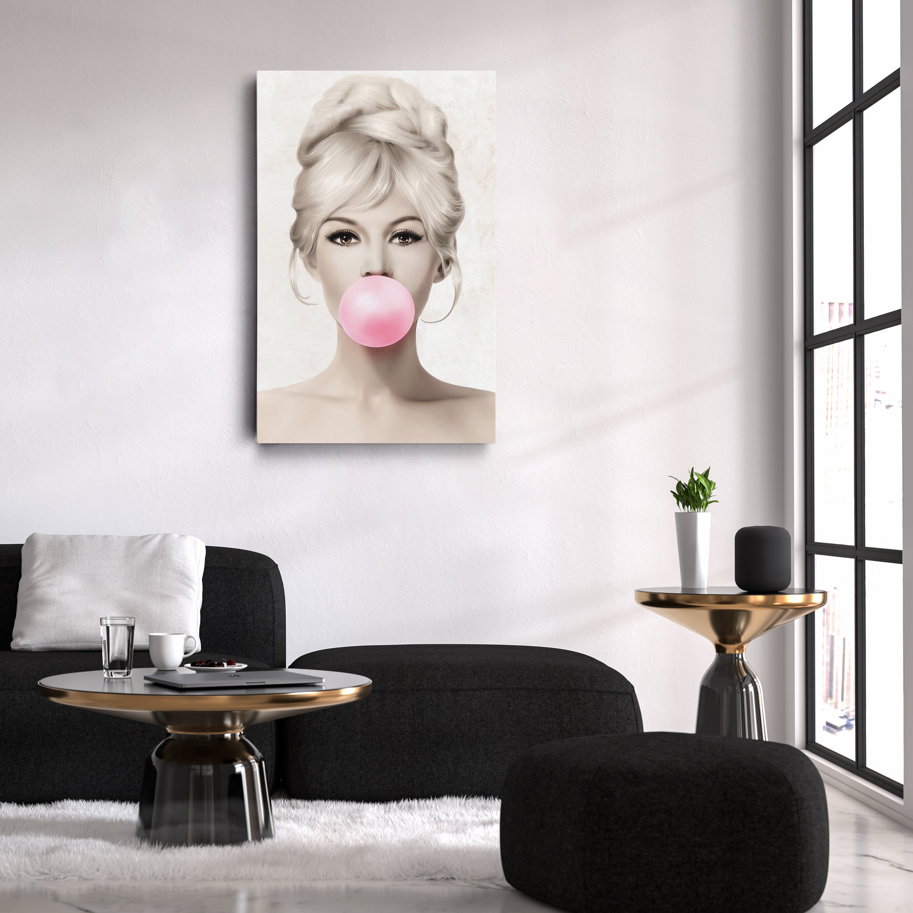 Brigitte Bardot Canvas Print – French Actress Wall Art for Home, Studio, or Salon