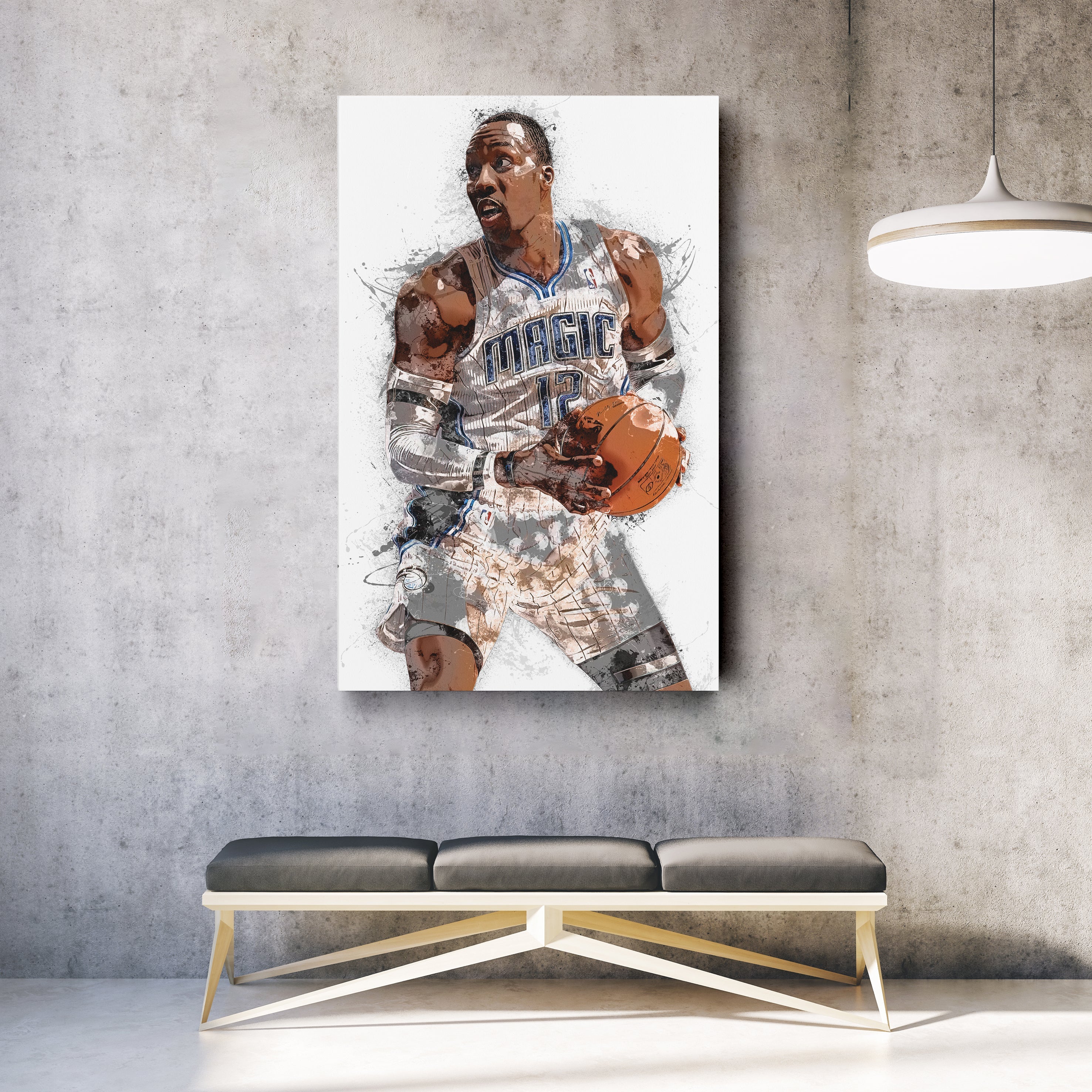 Dwight Howard Canvas Art – Orlando Magic Wall Decor