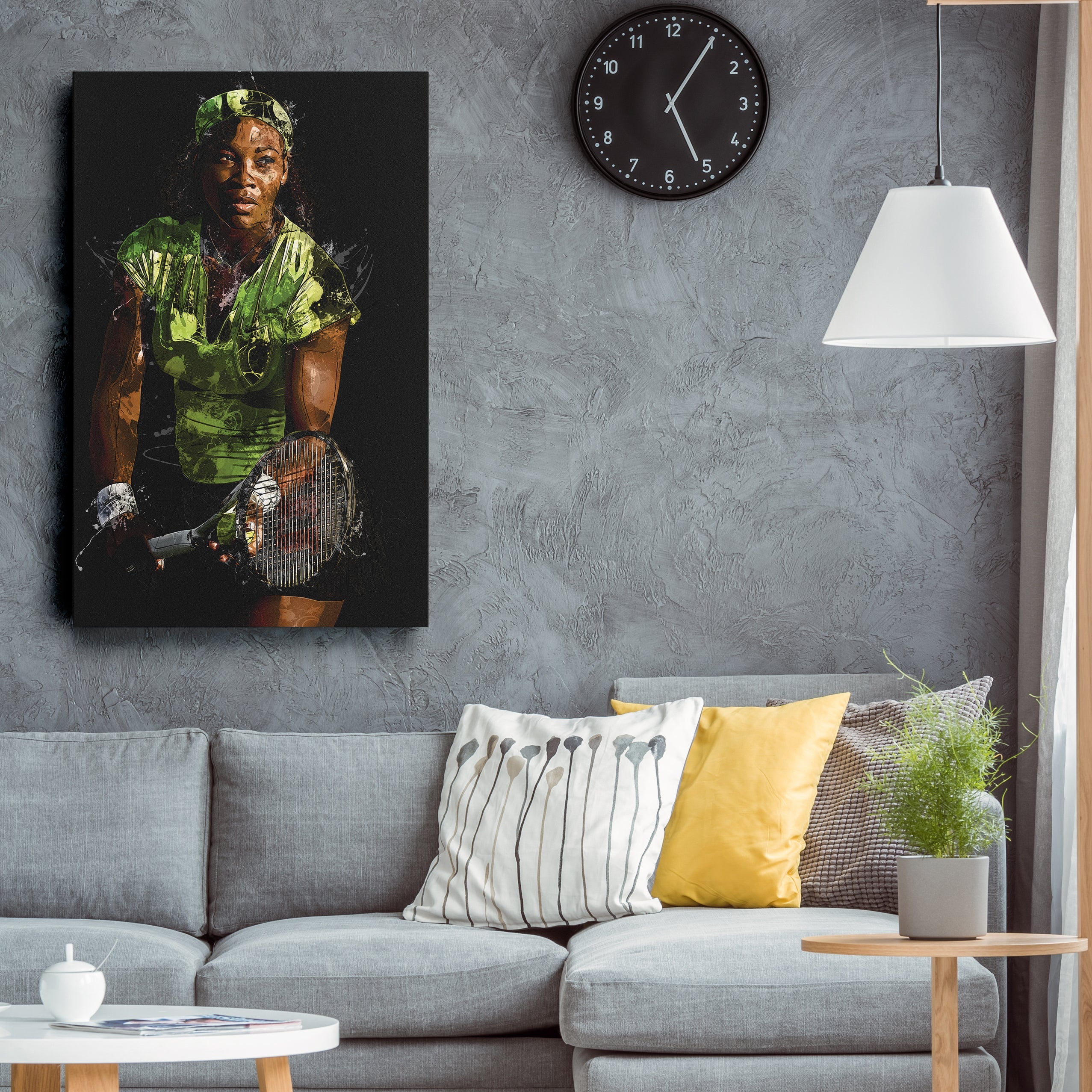 Serena Williams Canvas Art – Tennis Legend Wall Decor