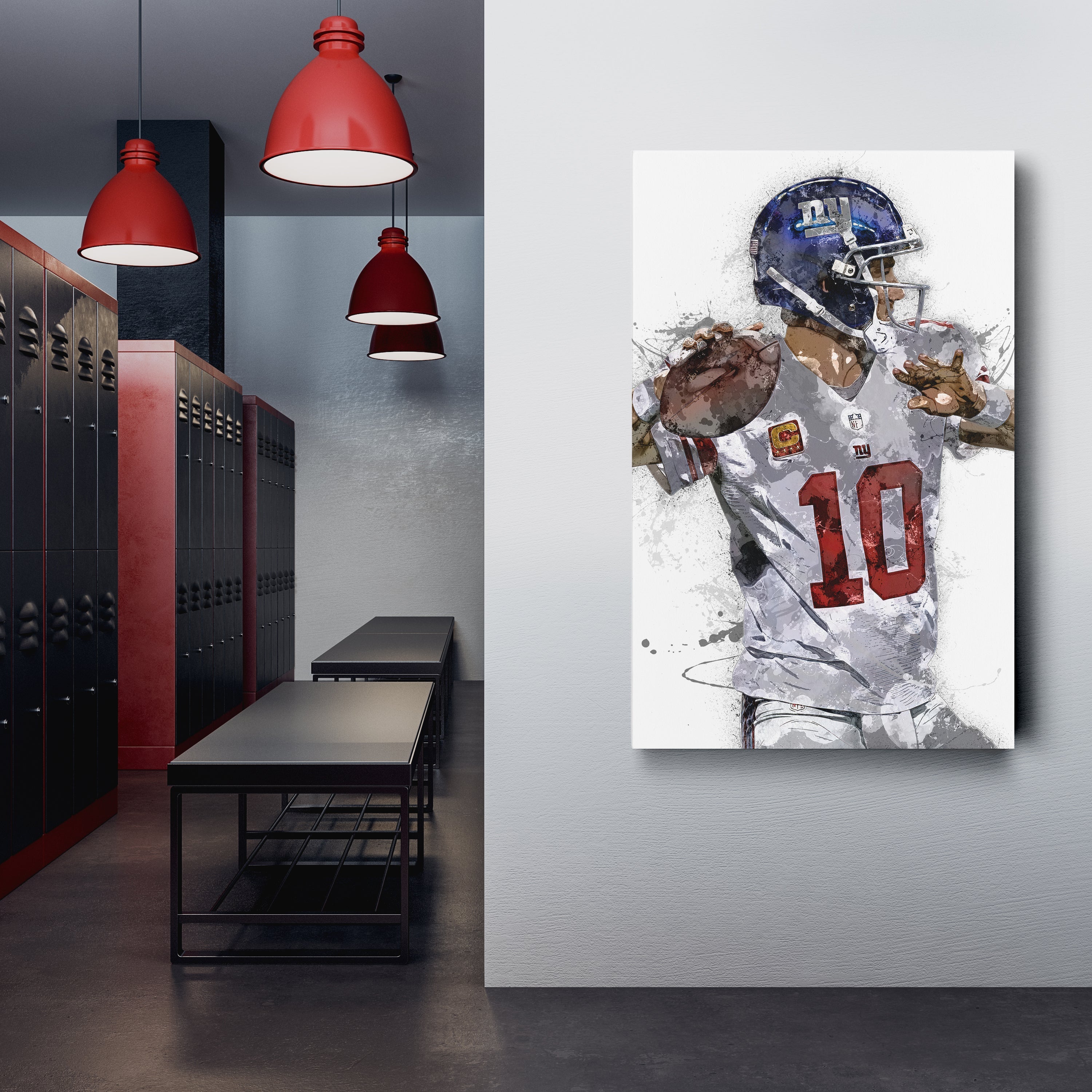 Eli Manning Canvas Art – New York Giants Wall Decor