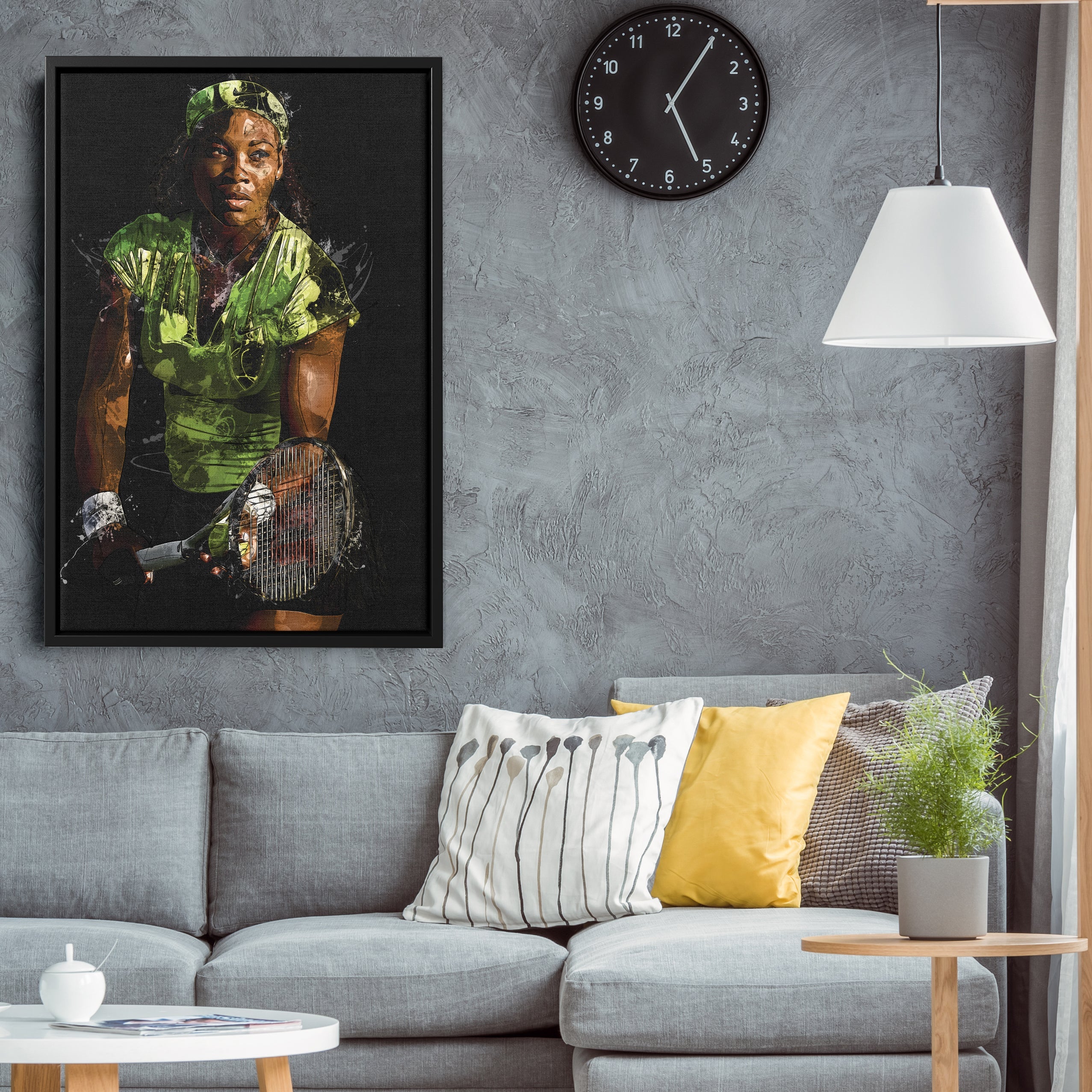 Serena Williams Canvas Art – Tennis Legend Wall Decor