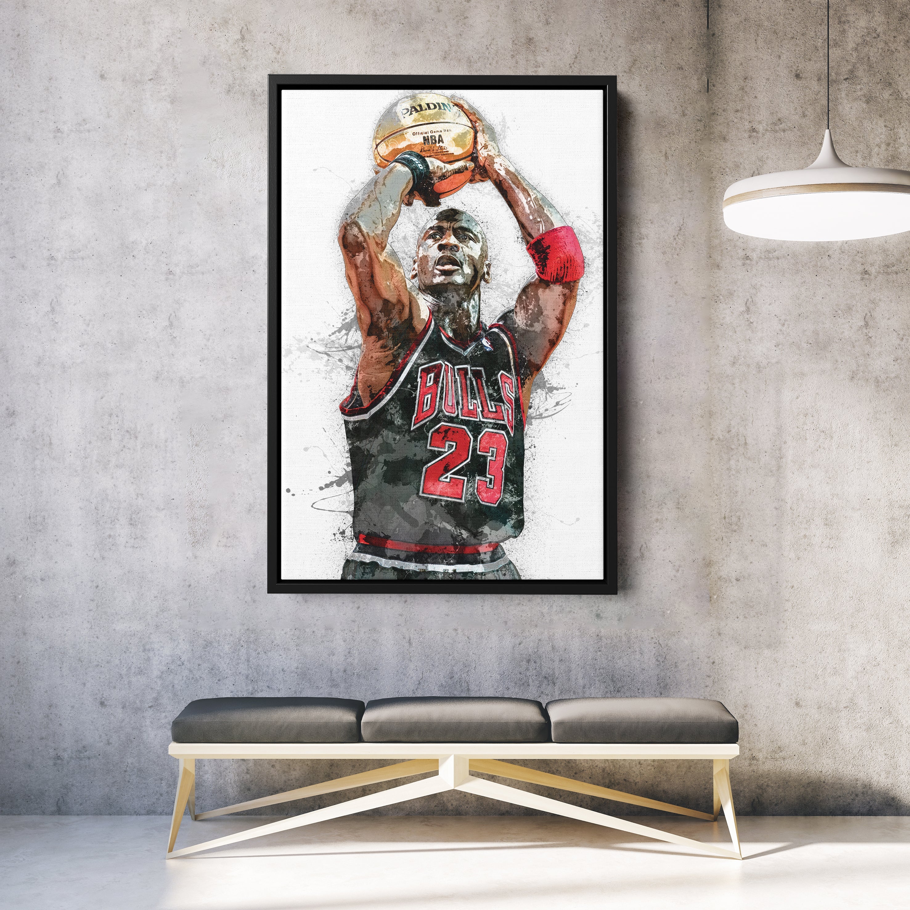 Michael Jordan Canvas Art – Chicago Bulls Legend Wall Decor