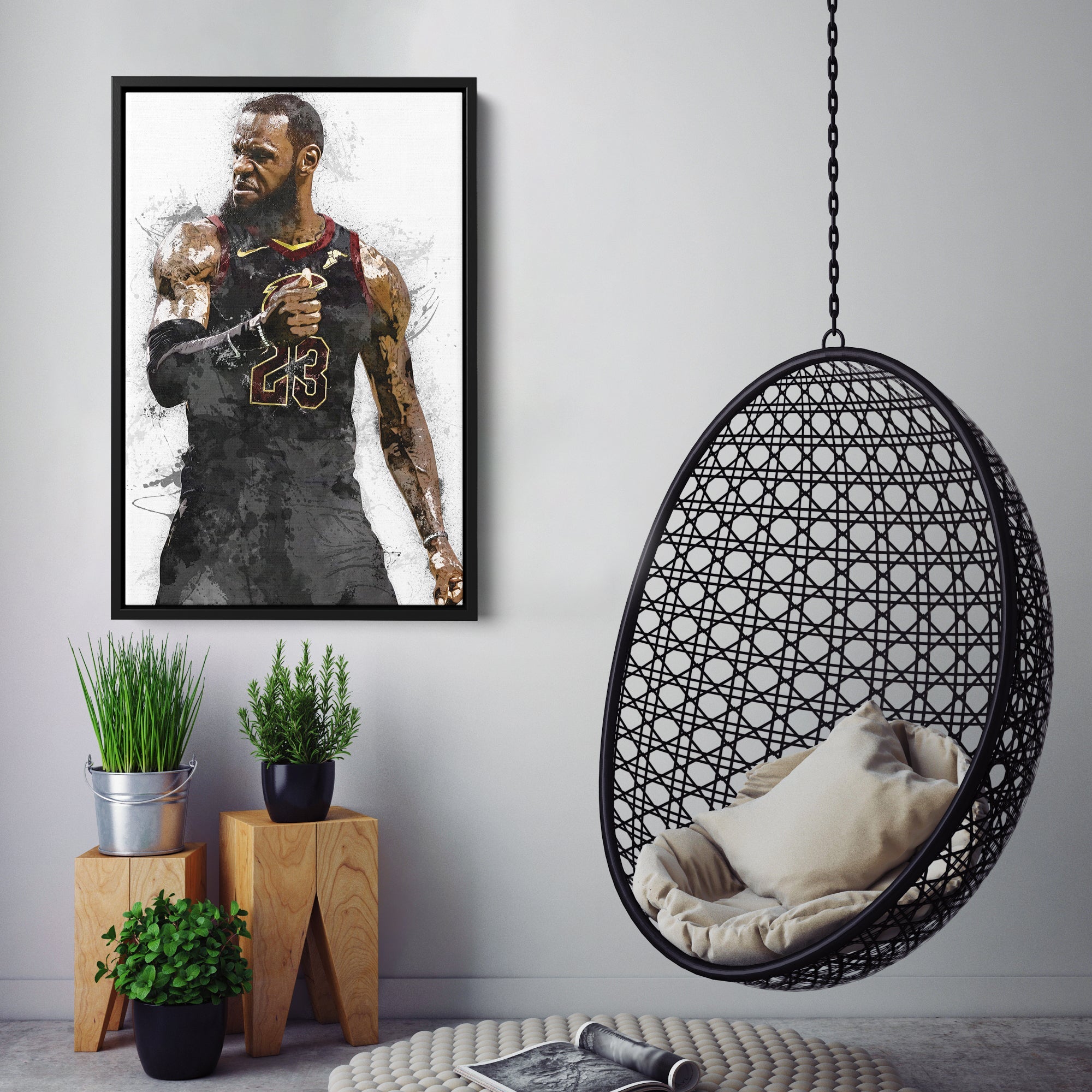 LeBron James Canvas Art – Cleveland Cavaliers Wall Decor