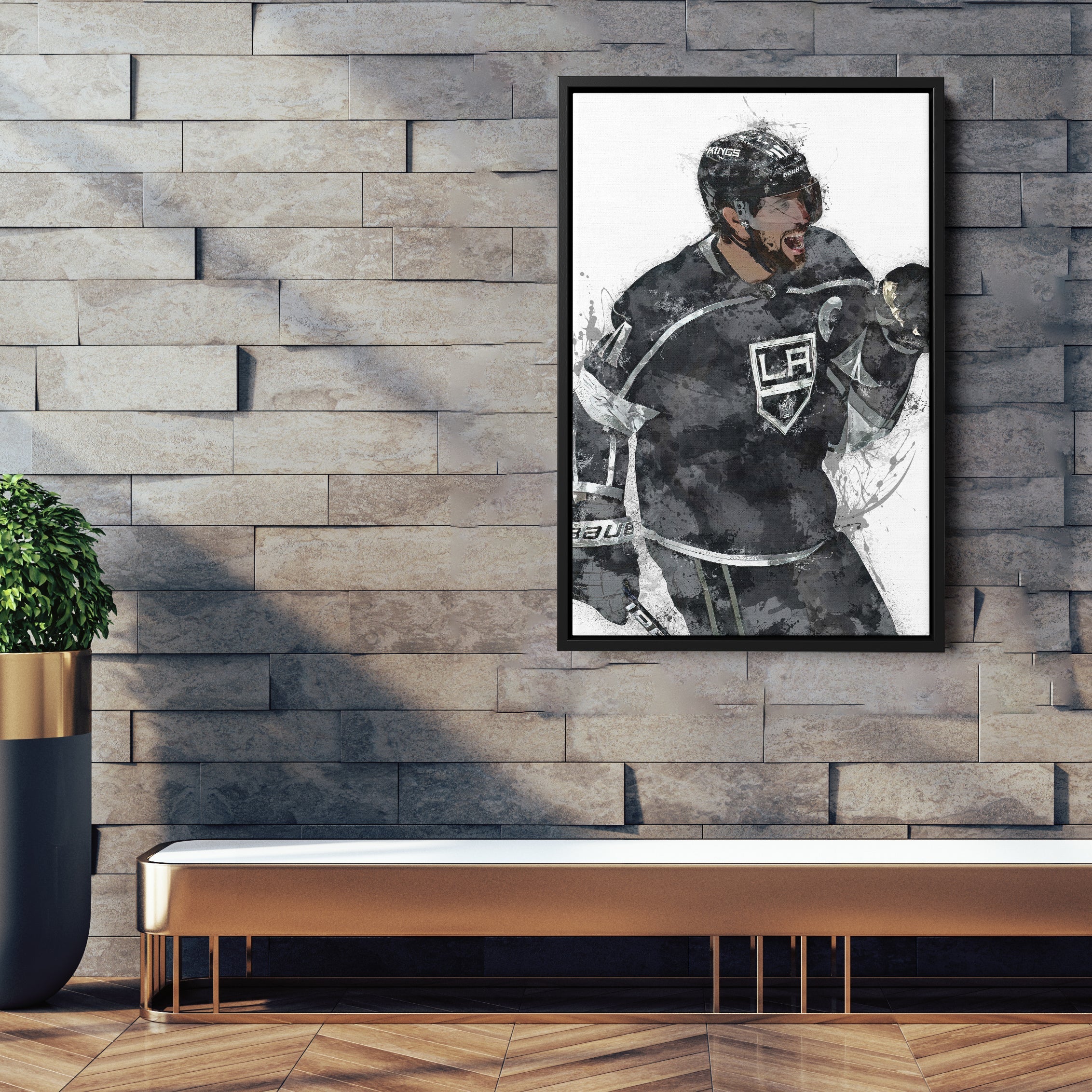 Anze Kopitar Canvas Art – Los Angeles Kings Wall Decor