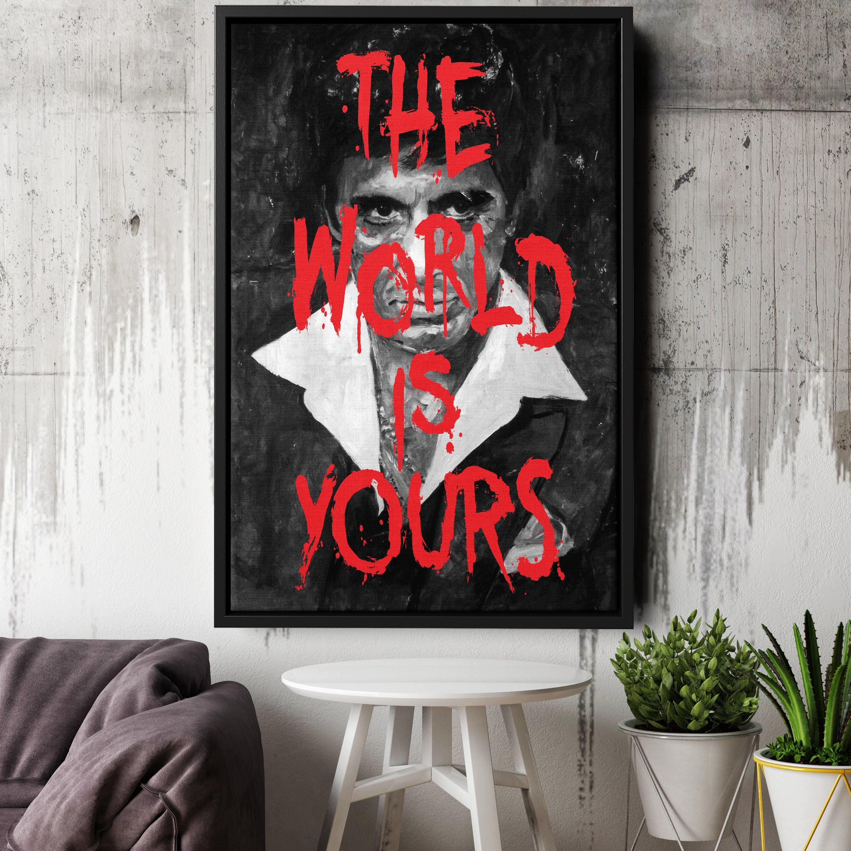 Scarface Canvas Art – Tony Montana Movie Wall Decor