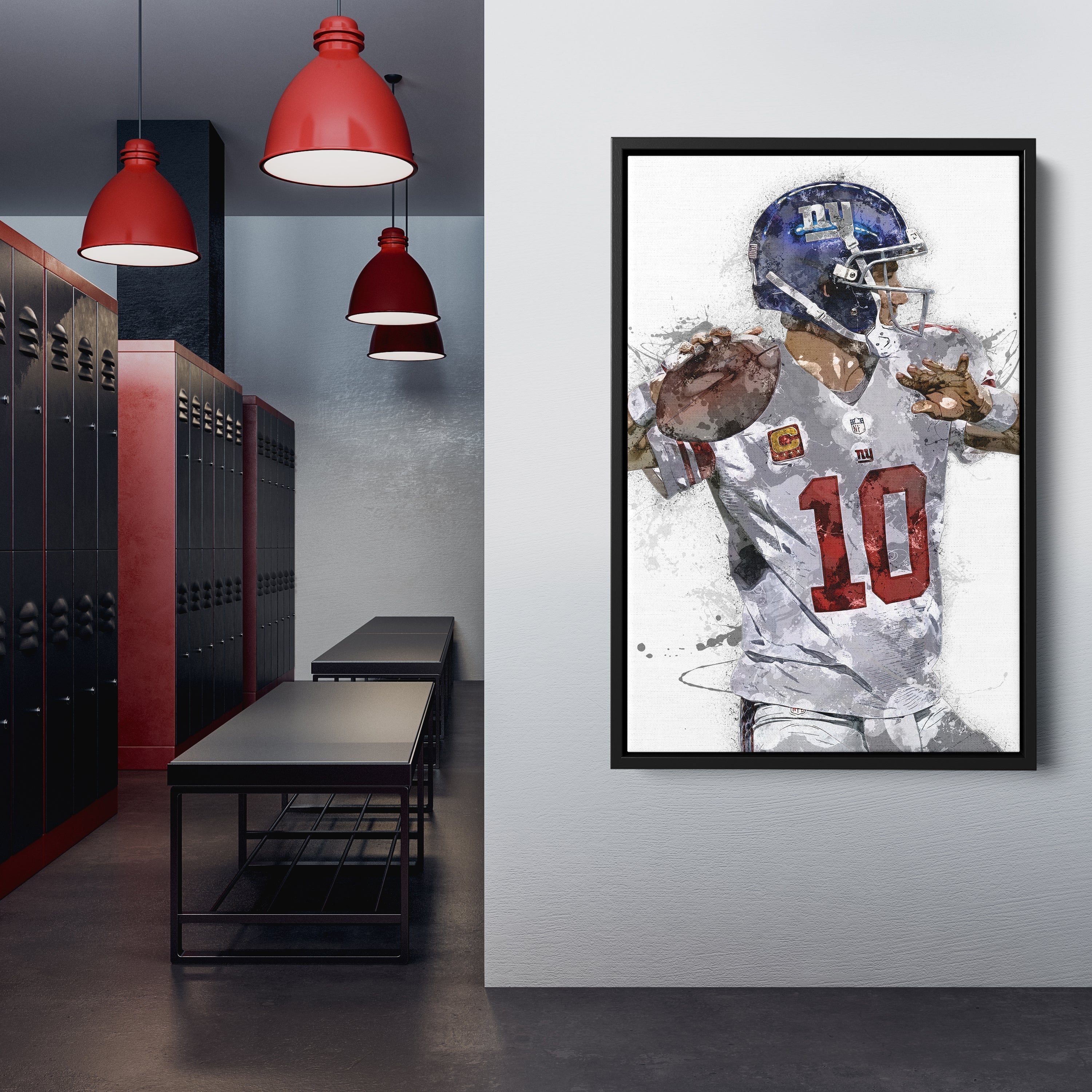 Eli Manning Canvas Art – New York Giants Wall Decor