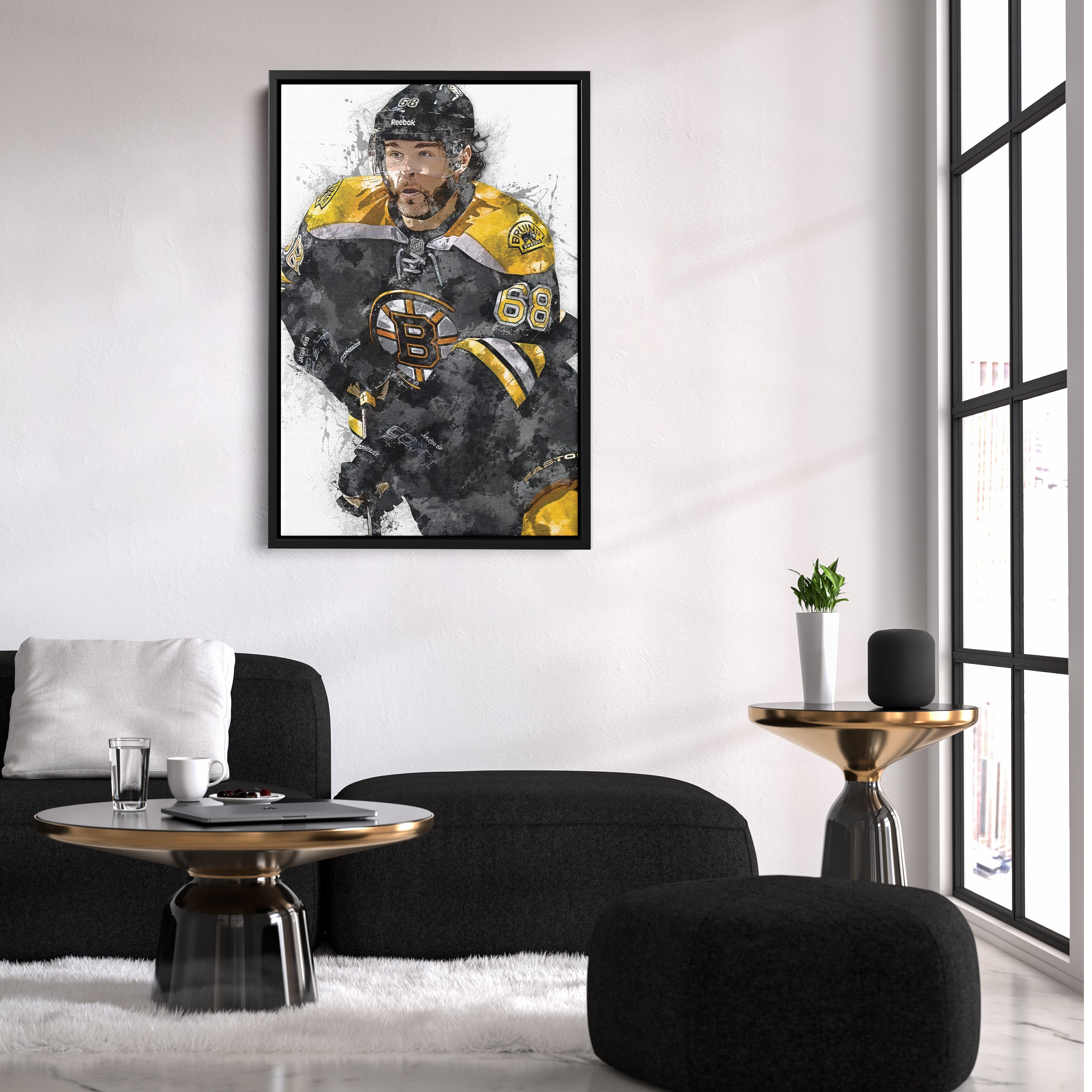 Jaromir Jagr Canvas Art – Boston Bruins Wall Decor