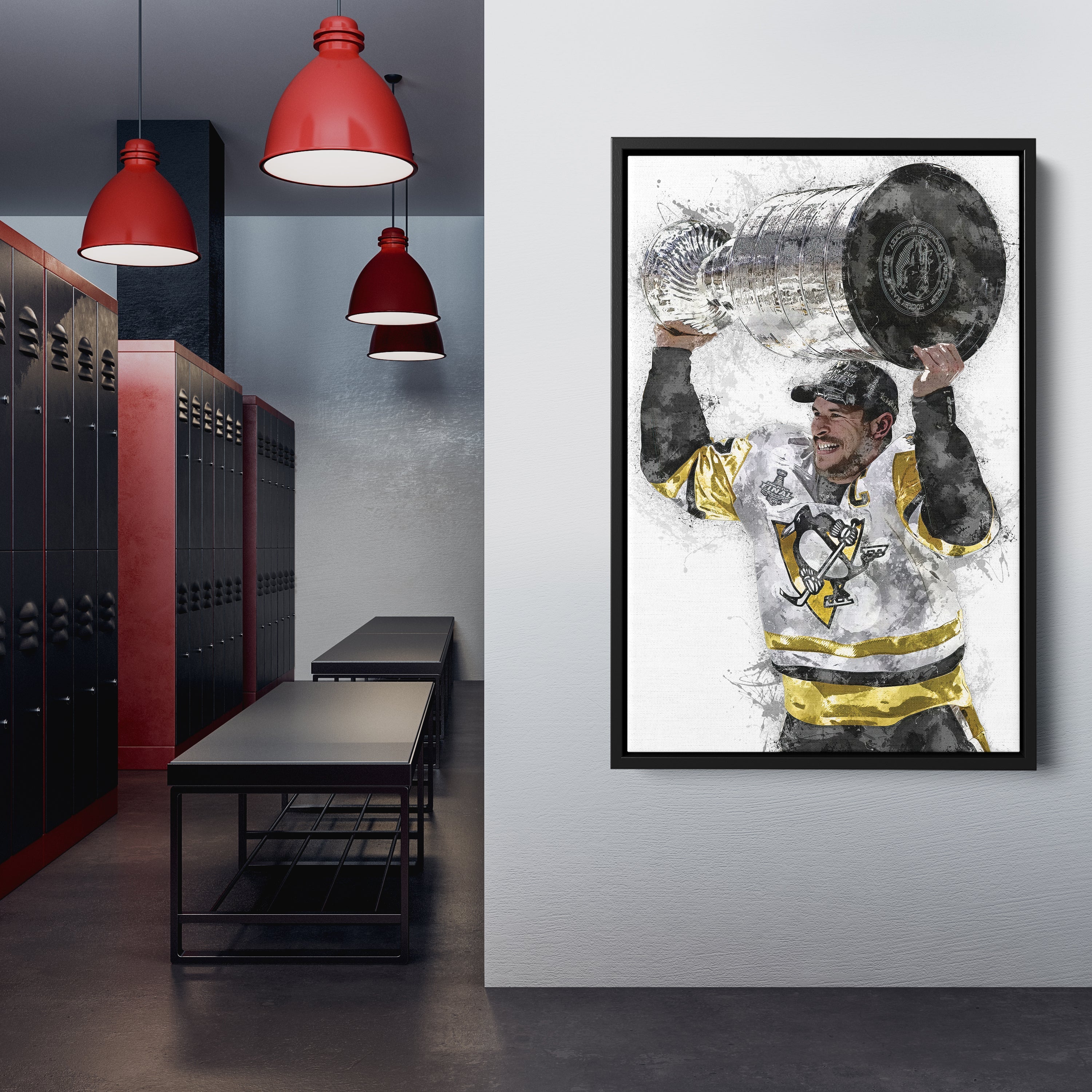 Sidney Crosby Canvas Art – Pittsburgh Penguins Wall Decor