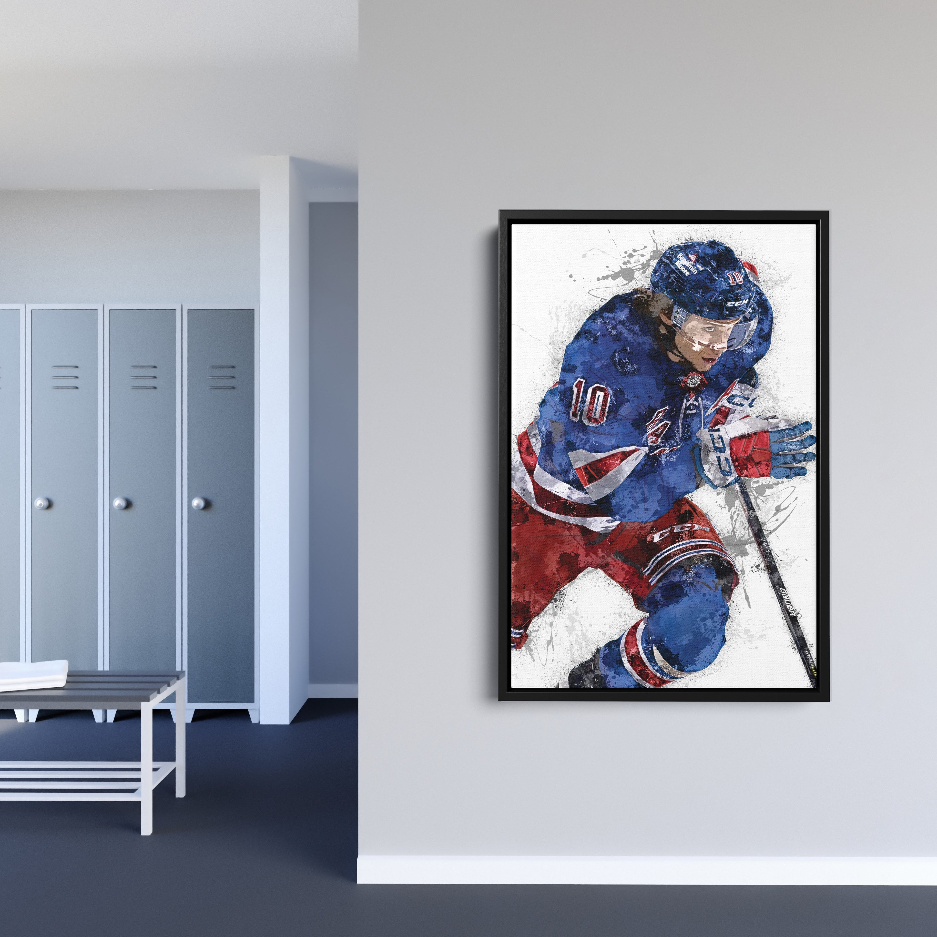 Artemi Panarin Canvas Art – New York Rangers Wall Decor