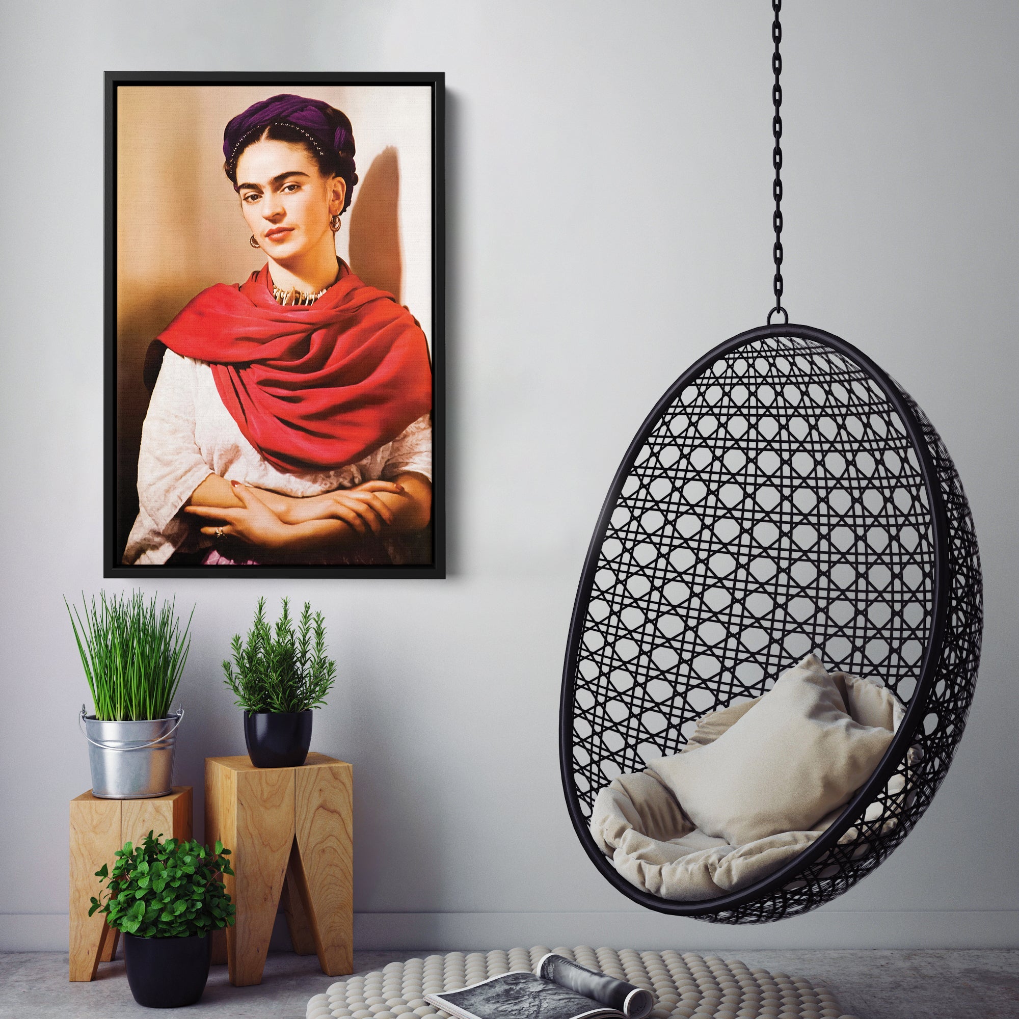 Frida Kahlo Canvas – Wall Art Gift for Art Lovers, Feminists, and Creative Spaces