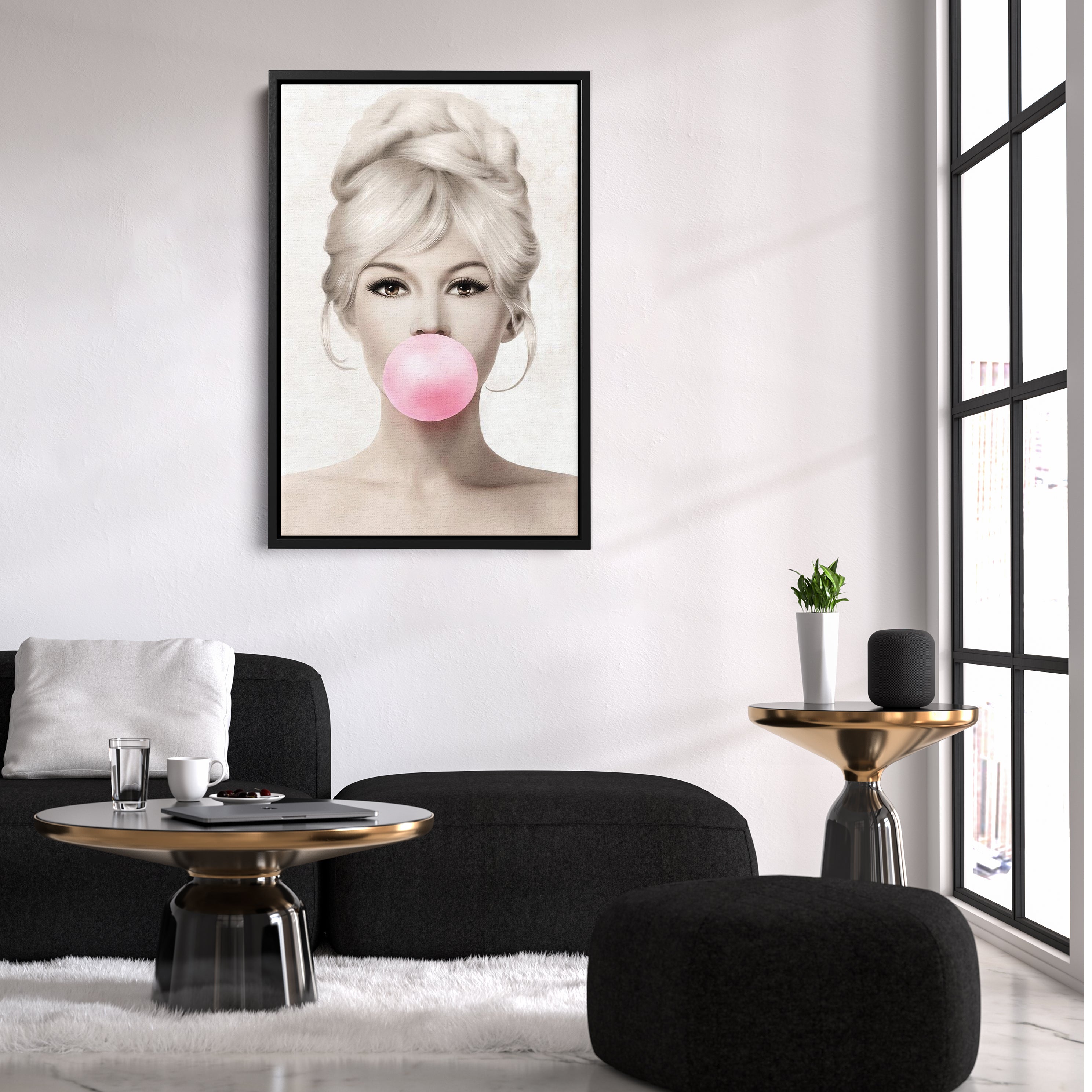 Brigitte Bardot Canvas Print – French Actress Wall Art for Home, Studio, or Salon
