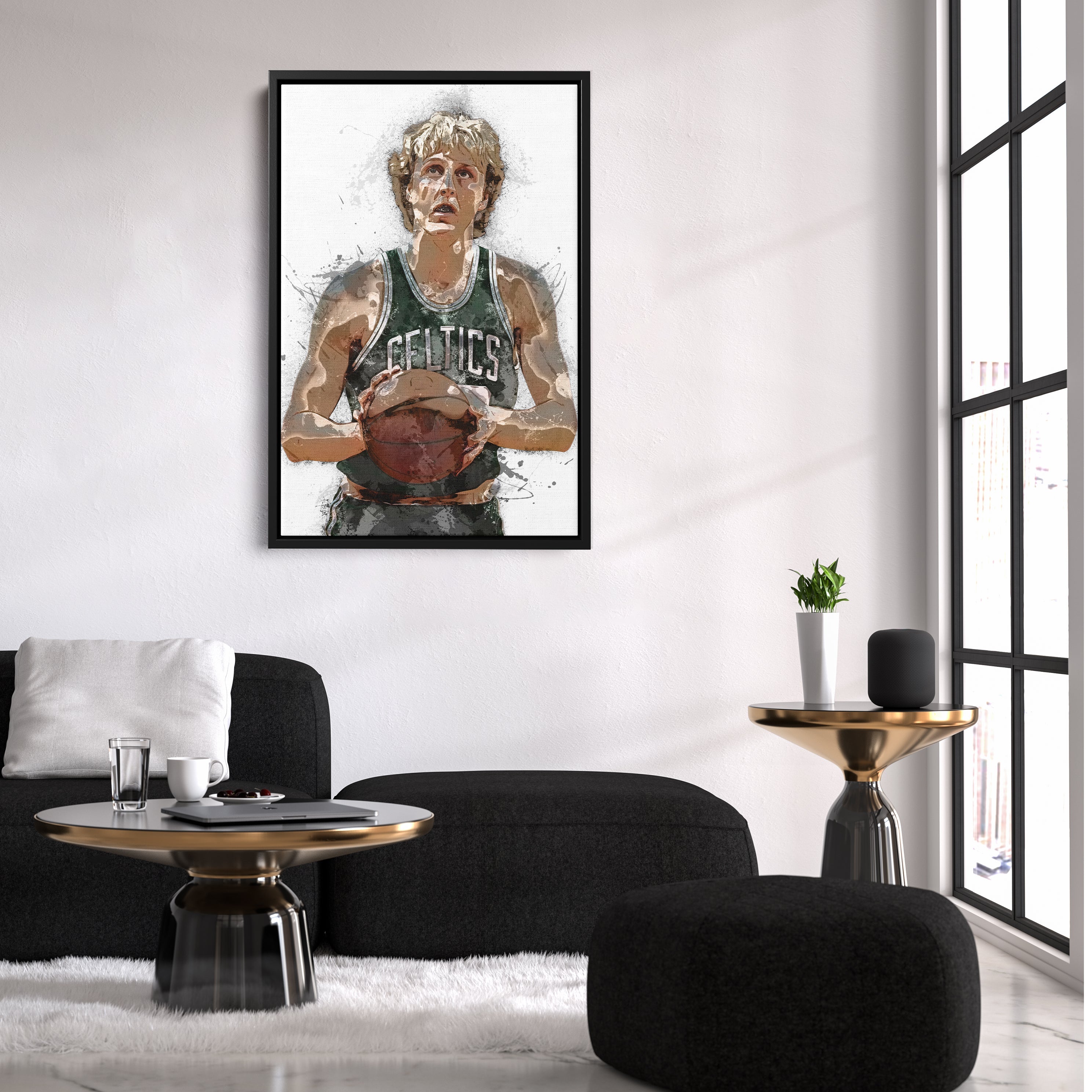 Larry Bird Canvas Art – Boston Celtics Wall Decor