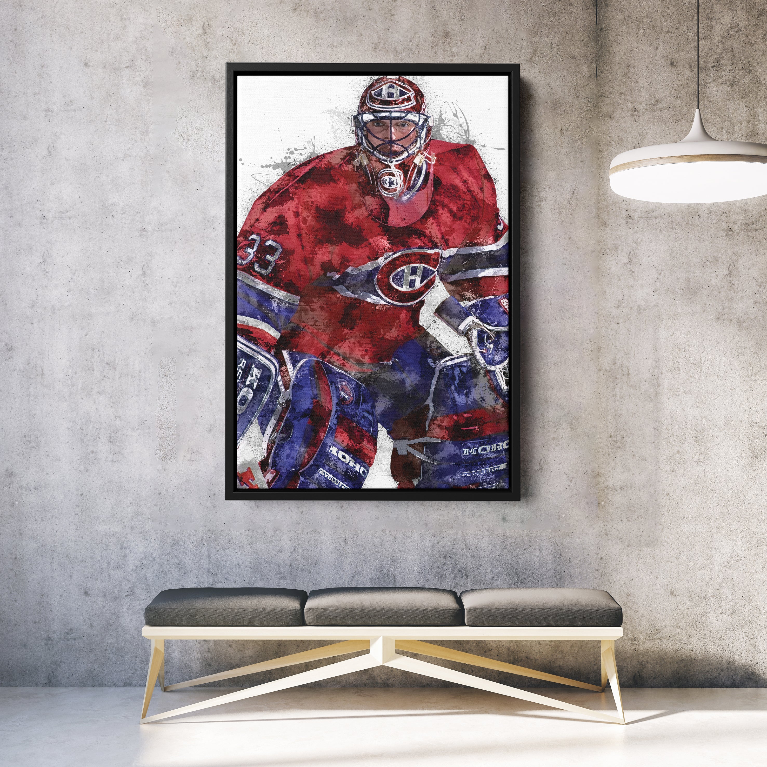 Patrick Roy Canvas Art – Montreal Canadiens Wall Decor