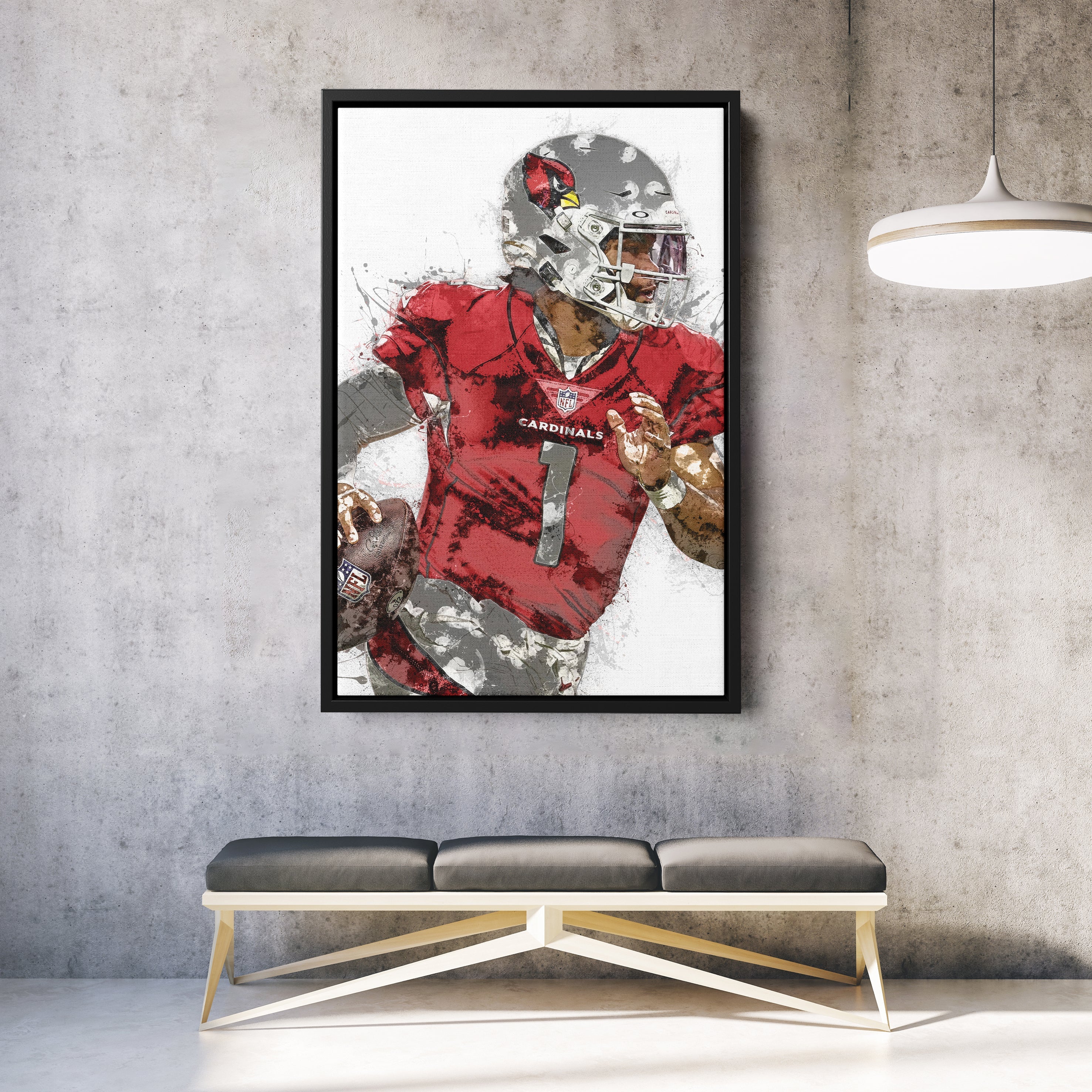 Kyler Murray Canvas Art – Arizona Cardinals Wall Decor