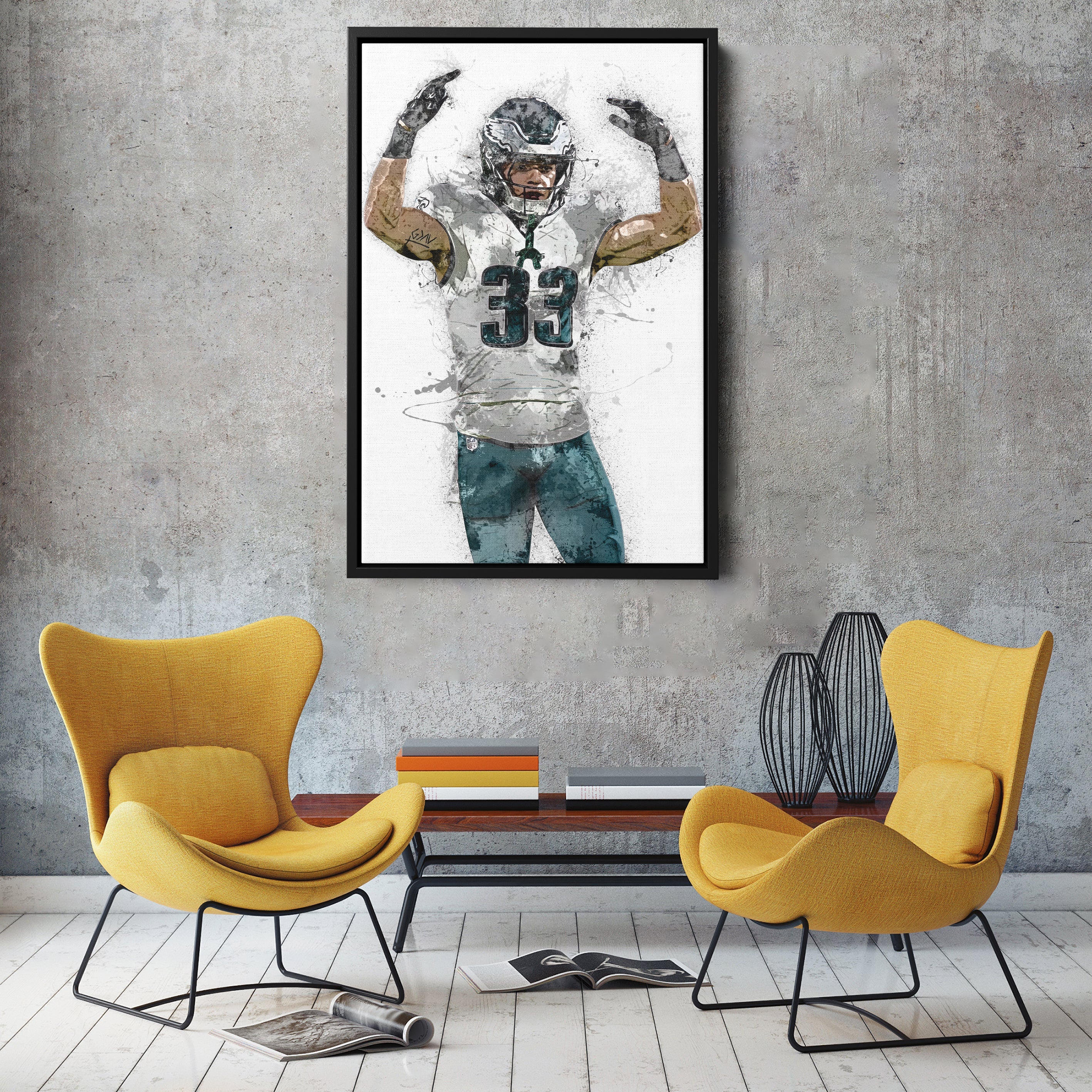 Cooper DeJean Canvas Art – Philadelphia Eagles Wall Decor