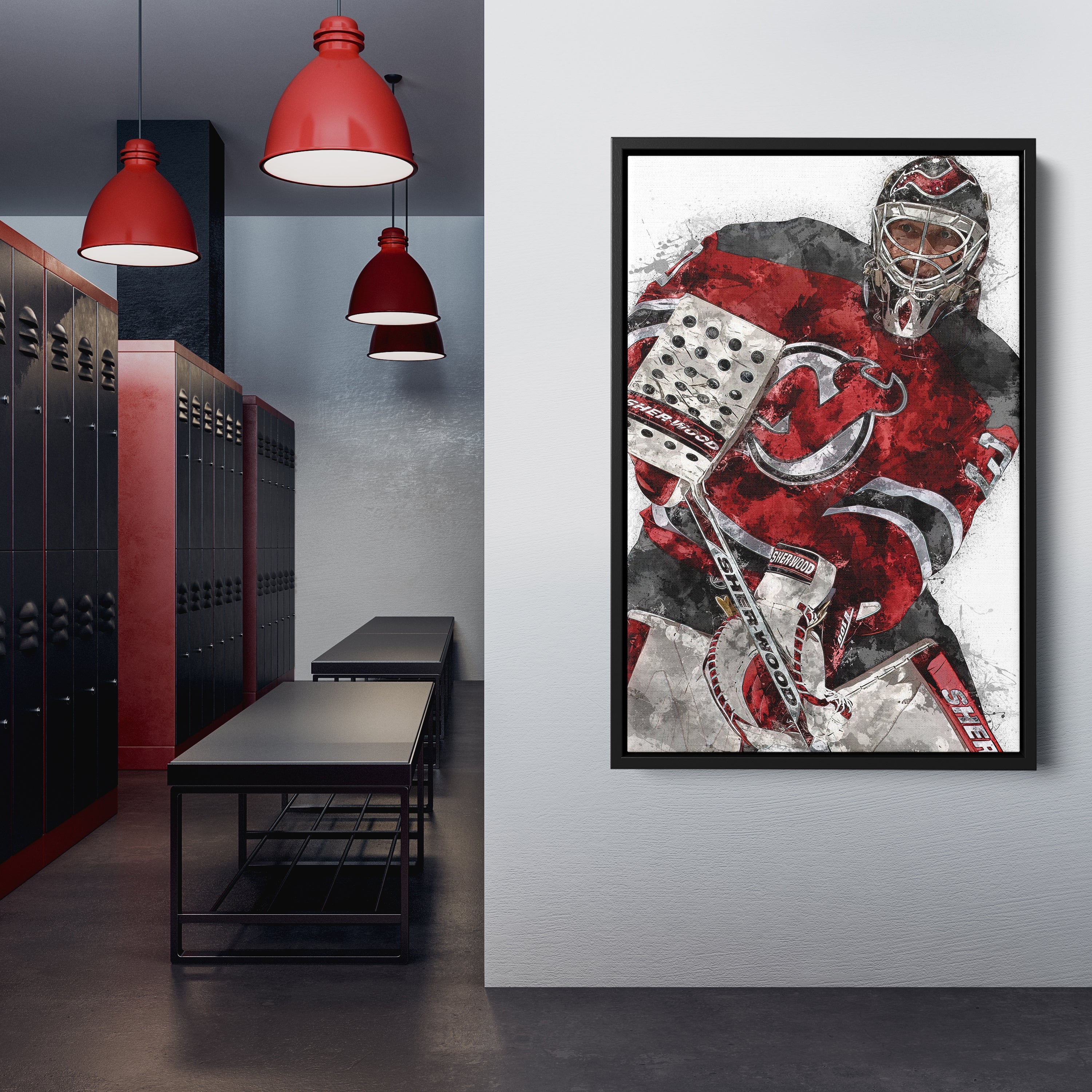 Martin Brodeur Canvas Art – New Jersey Devils Wall Decor