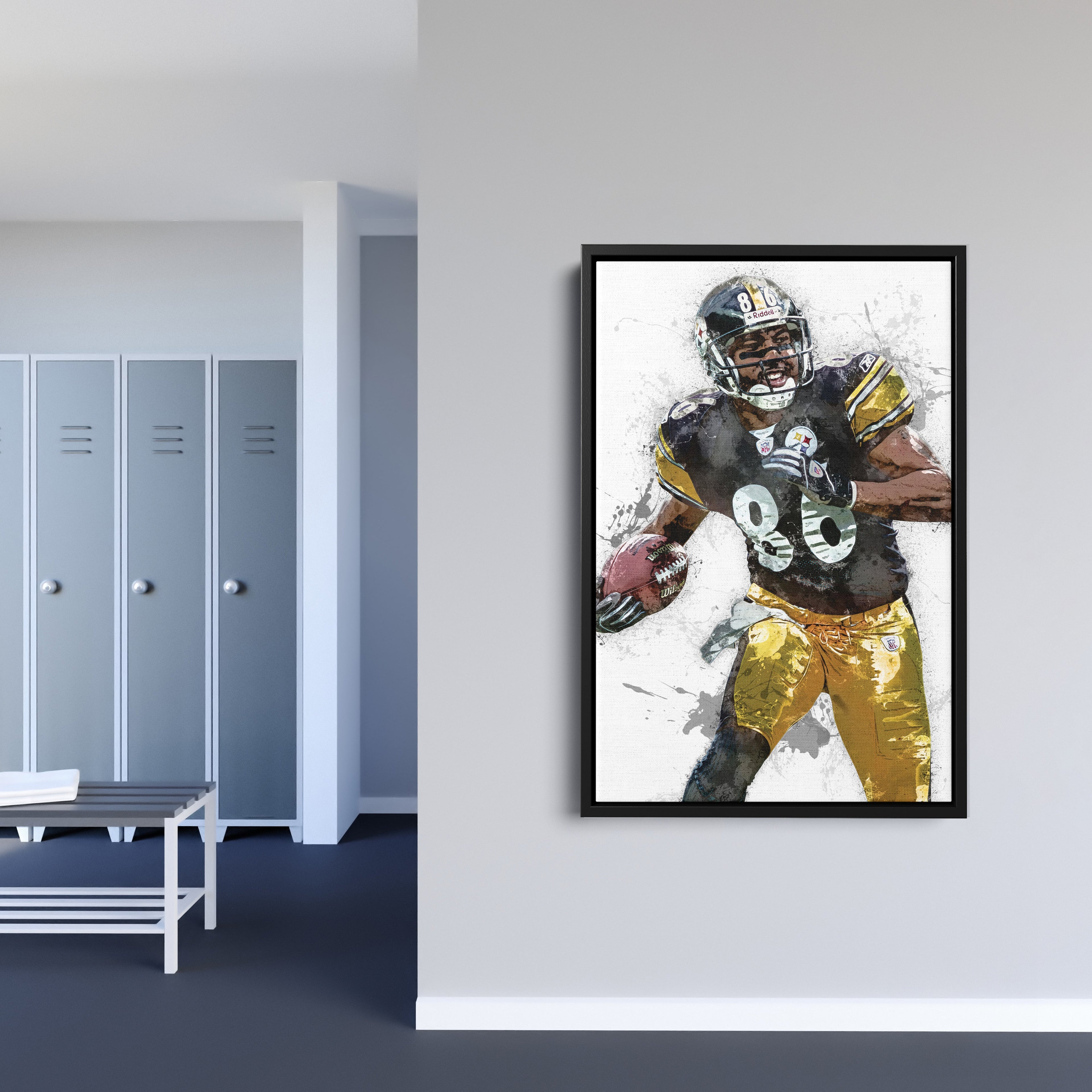 Hines Ward Canvas Art – Pittsburgh Steelers Wall Decor