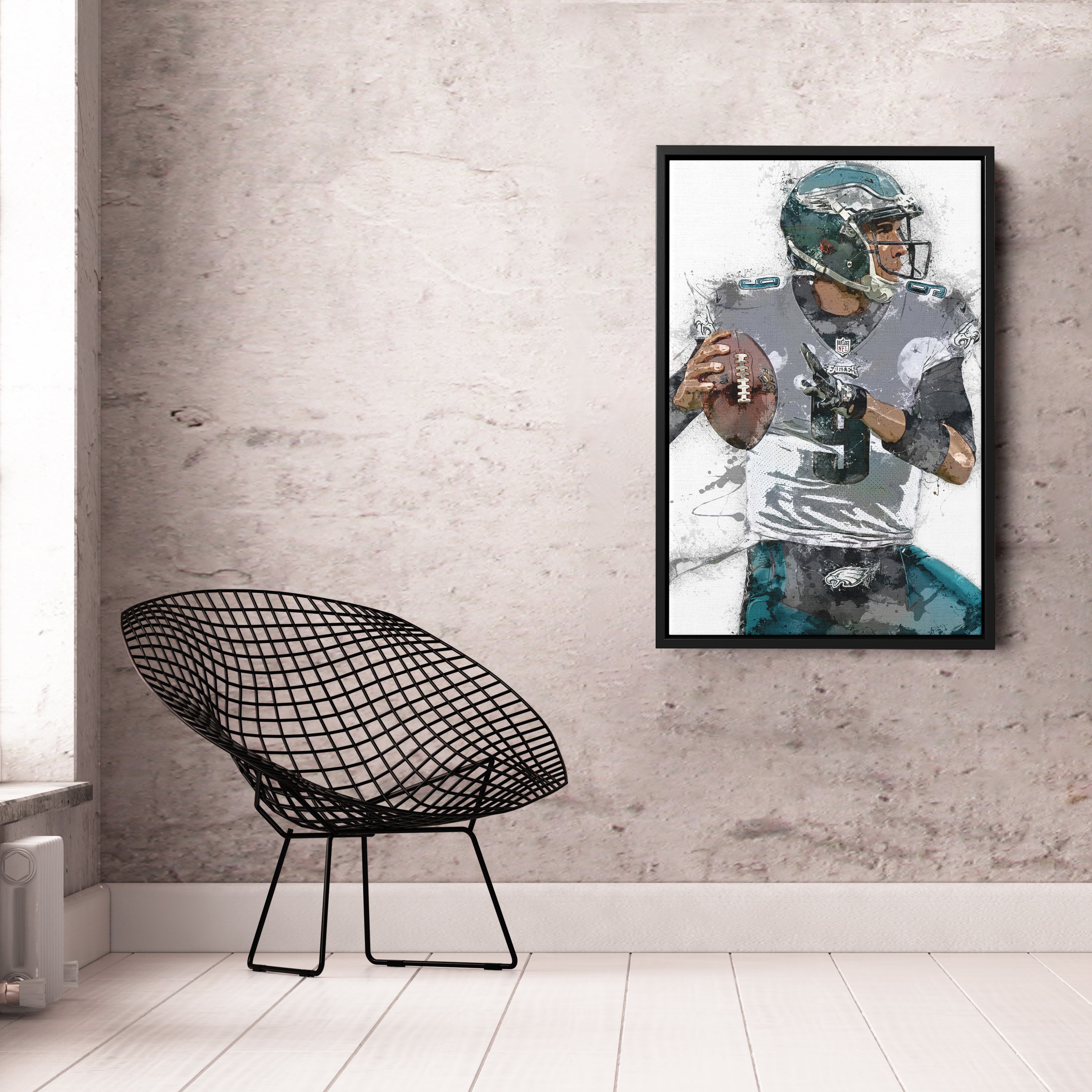 Nick Foles Canvas Art – Philadelphia Eagles Wall Decor