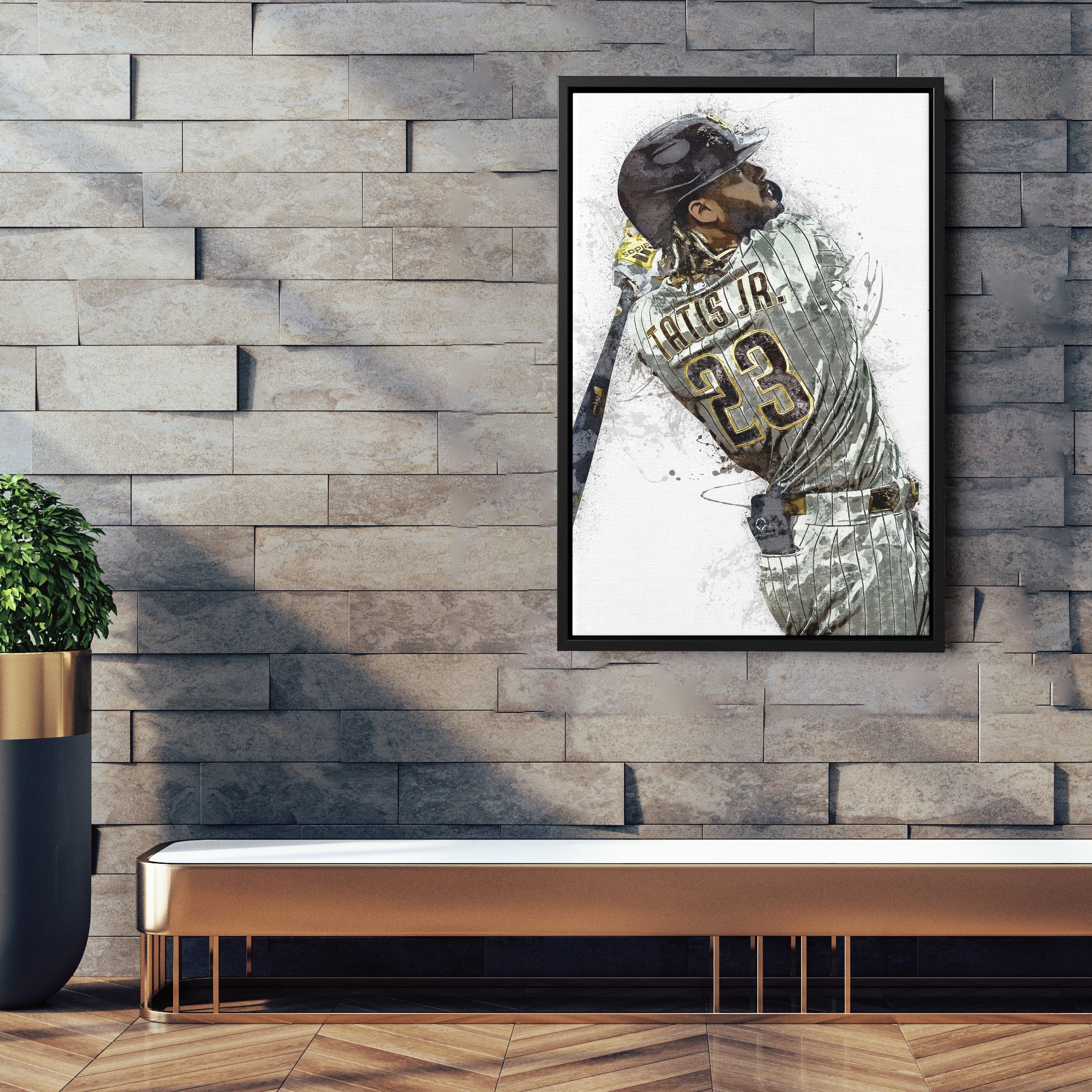 Fernando Tatis Jr. Canvas Art – San Diego Padres Wall Decor