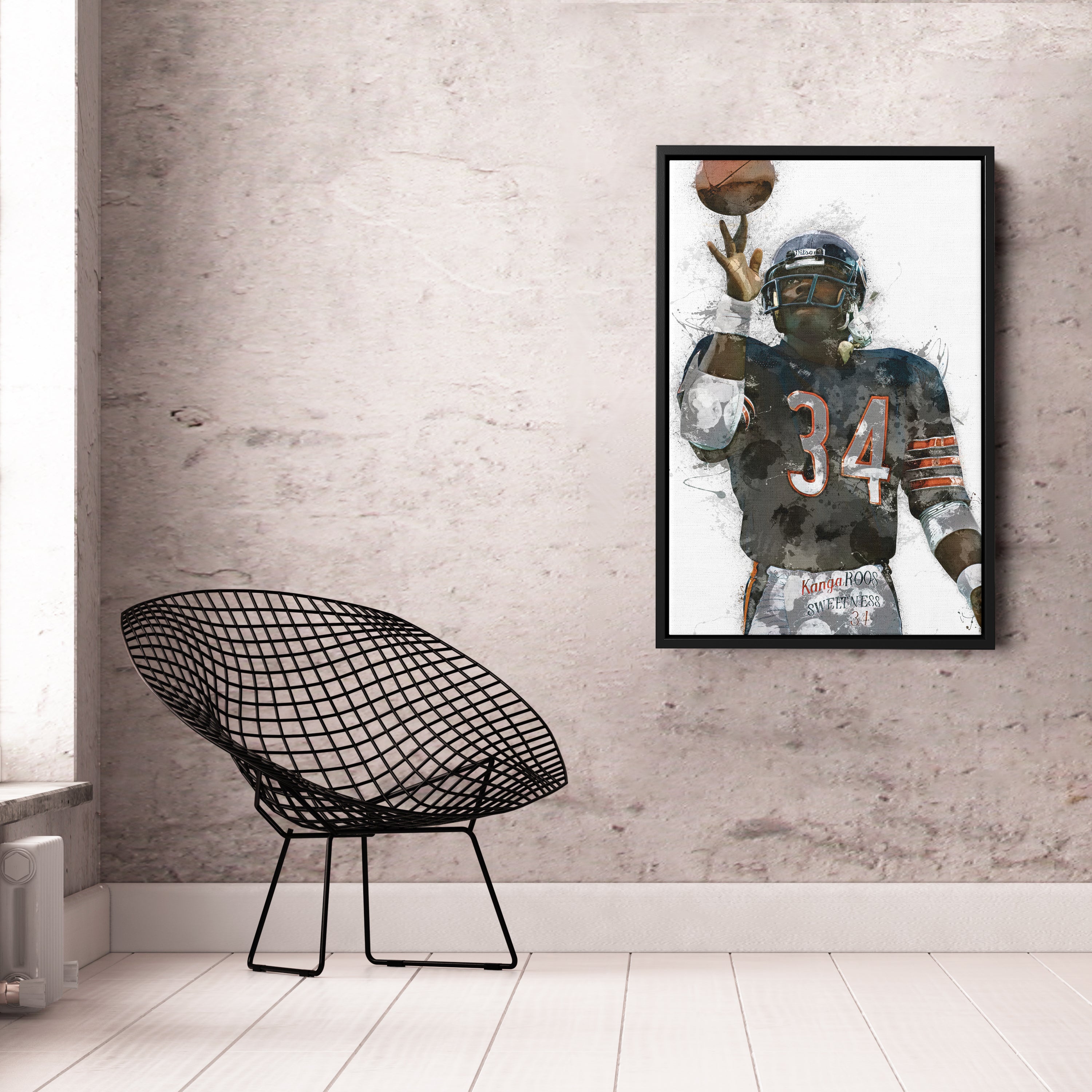 Walter Payton Canvas Art – Chicago Bears Wall Decor