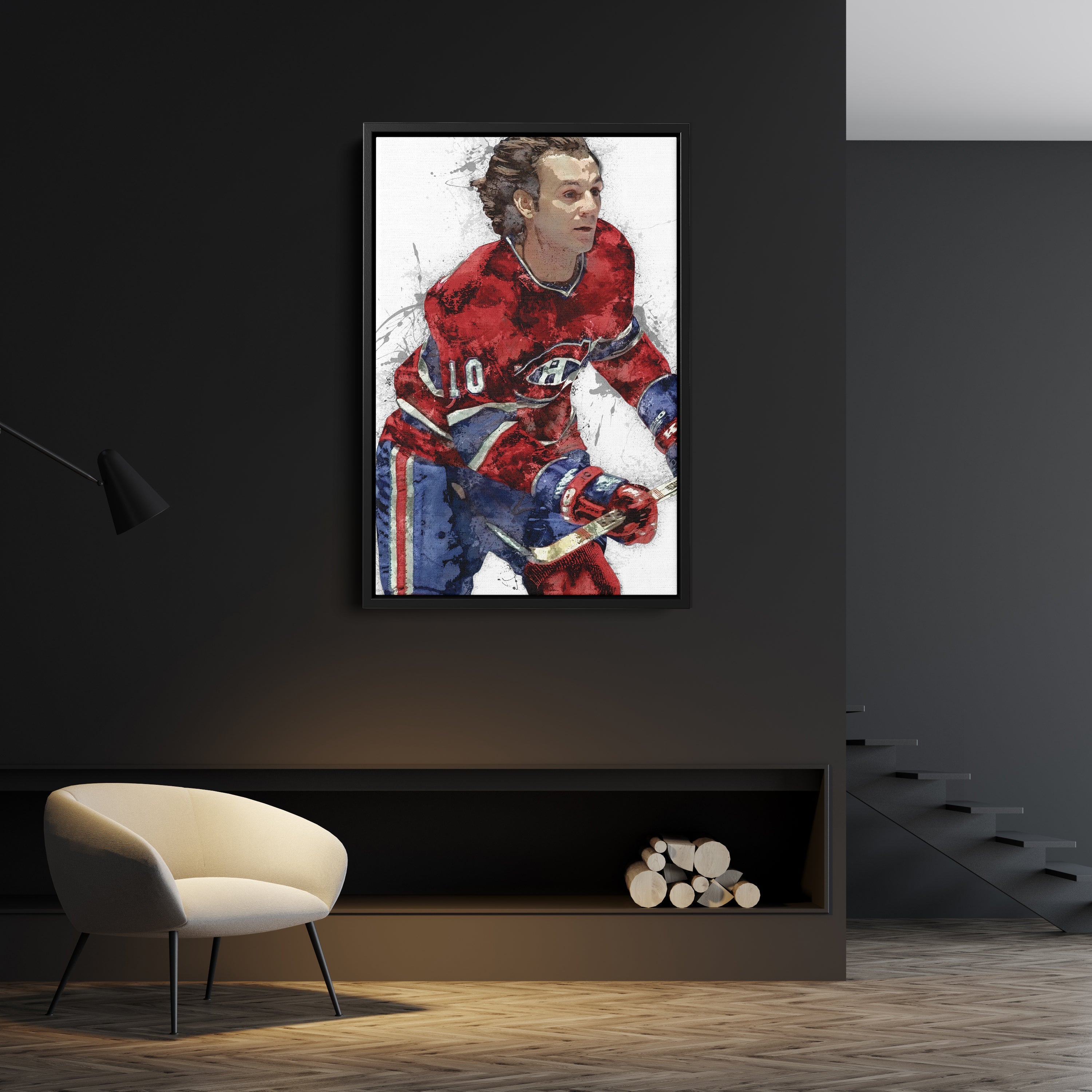 Guy Lafleur Canvas Art – Montreal Canadiens Wall Decor