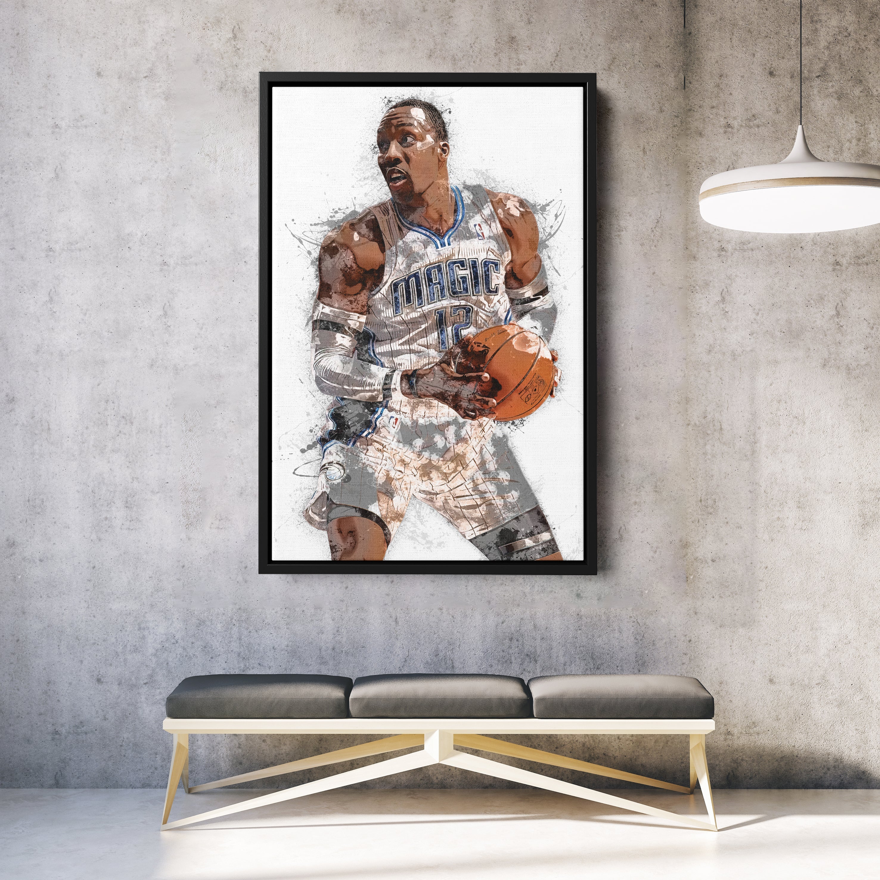 Dwight Howard Canvas Art – Orlando Magic Wall Decor
