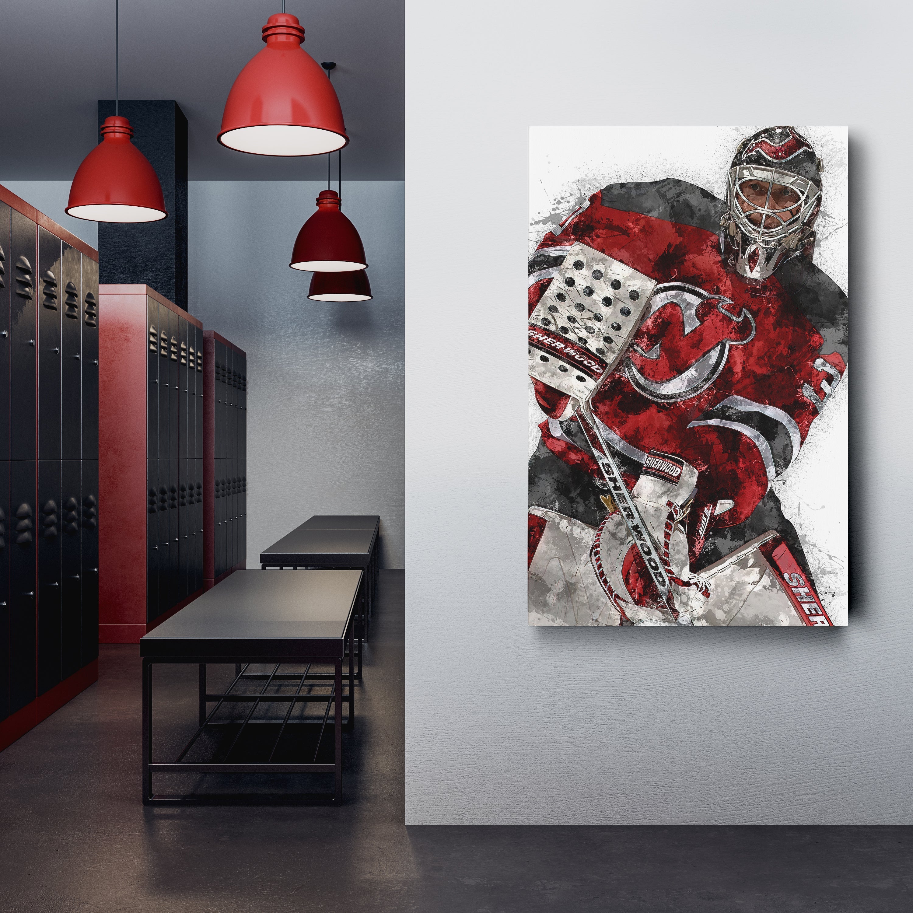 Martin Brodeur Canvas Art – New Jersey Devils Wall Decor