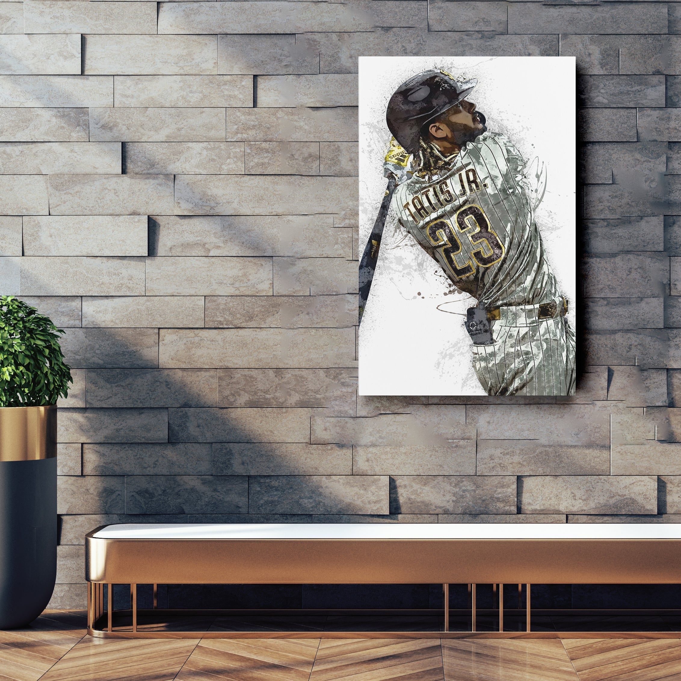 Fernando Tatis Jr. Canvas Art – San Diego Padres Wall Decor