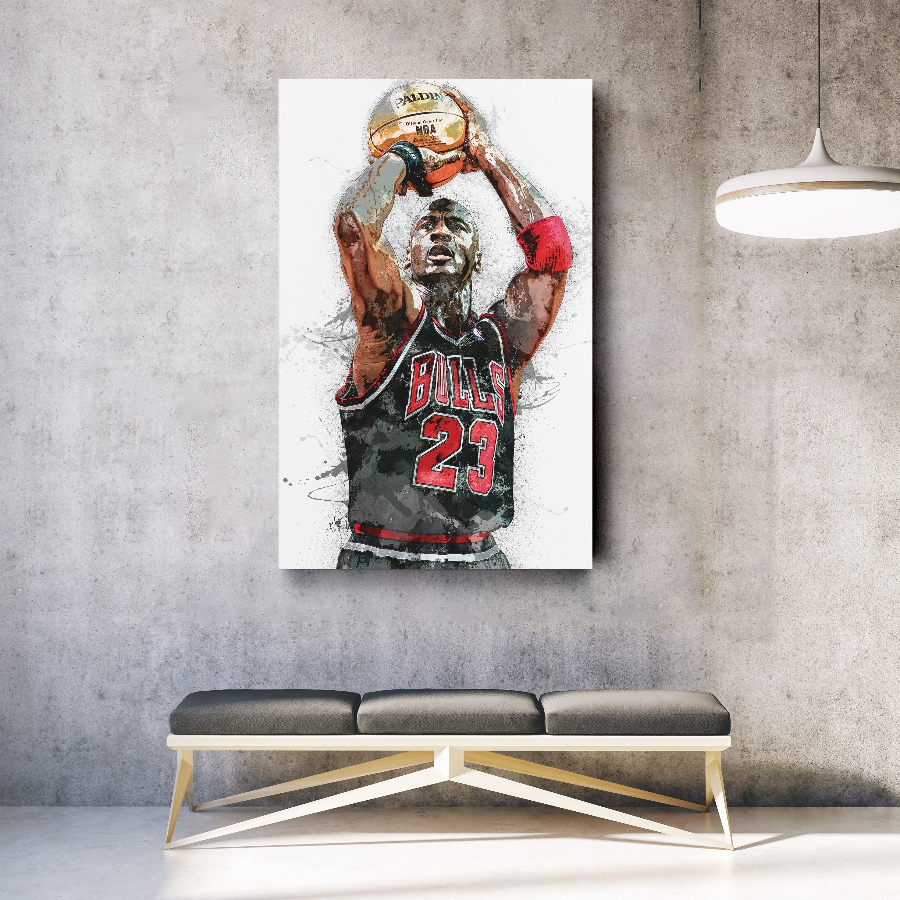 Michael Jordan Canvas Art – Chicago Bulls Legend Wall Decor