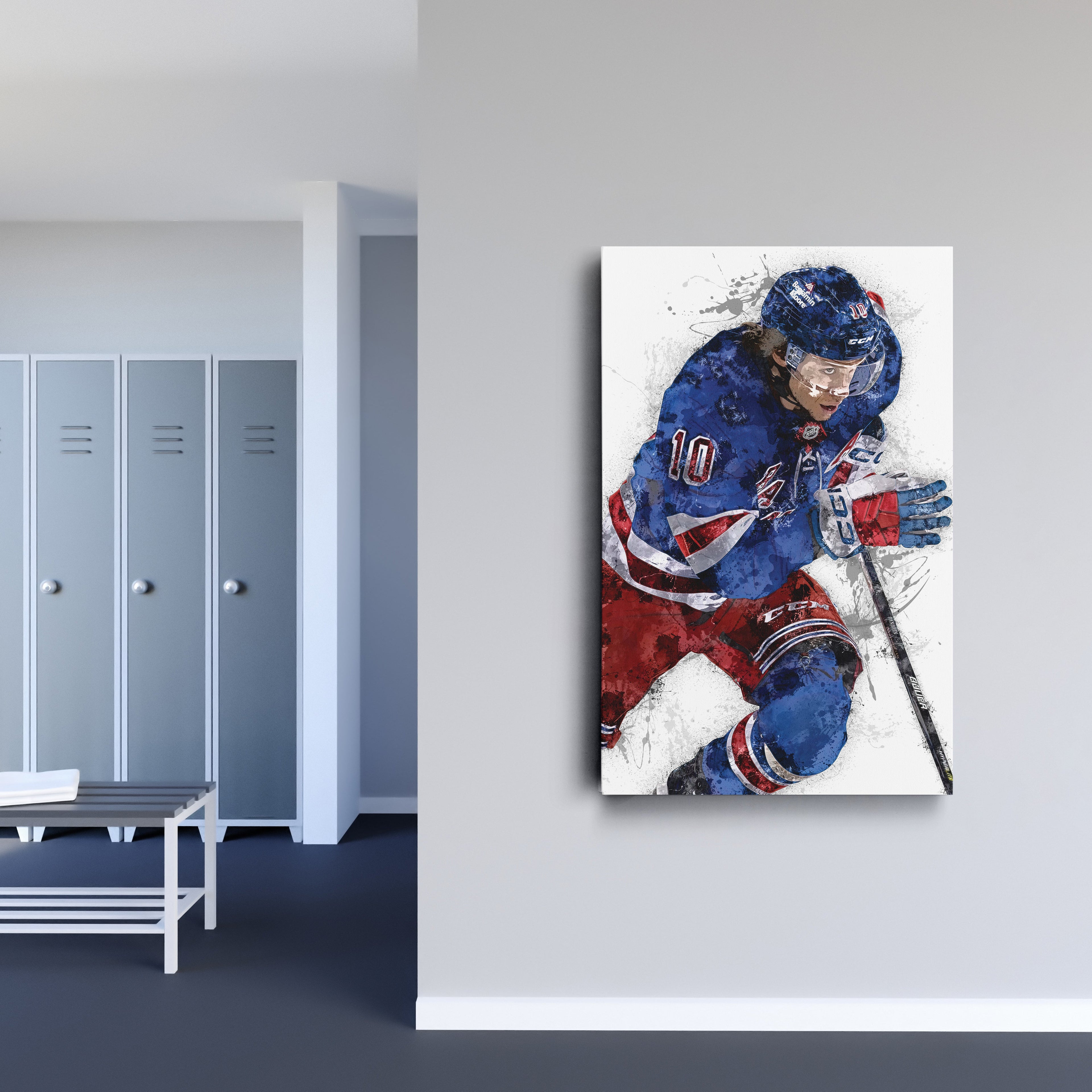 Artemi Panarin Canvas Art – New York Rangers Wall Decor