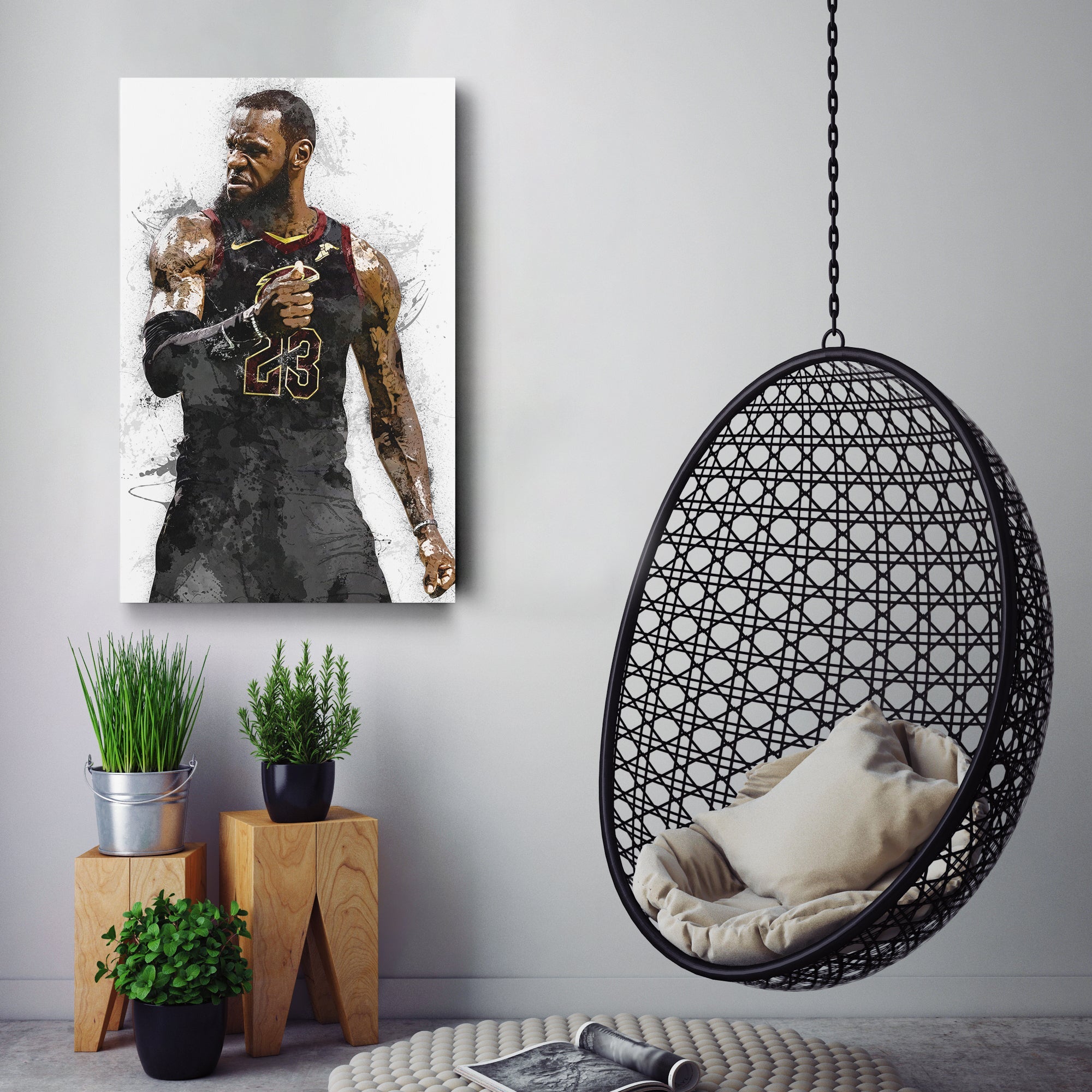 LeBron James Canvas Art – Cleveland Cavaliers Wall Decor