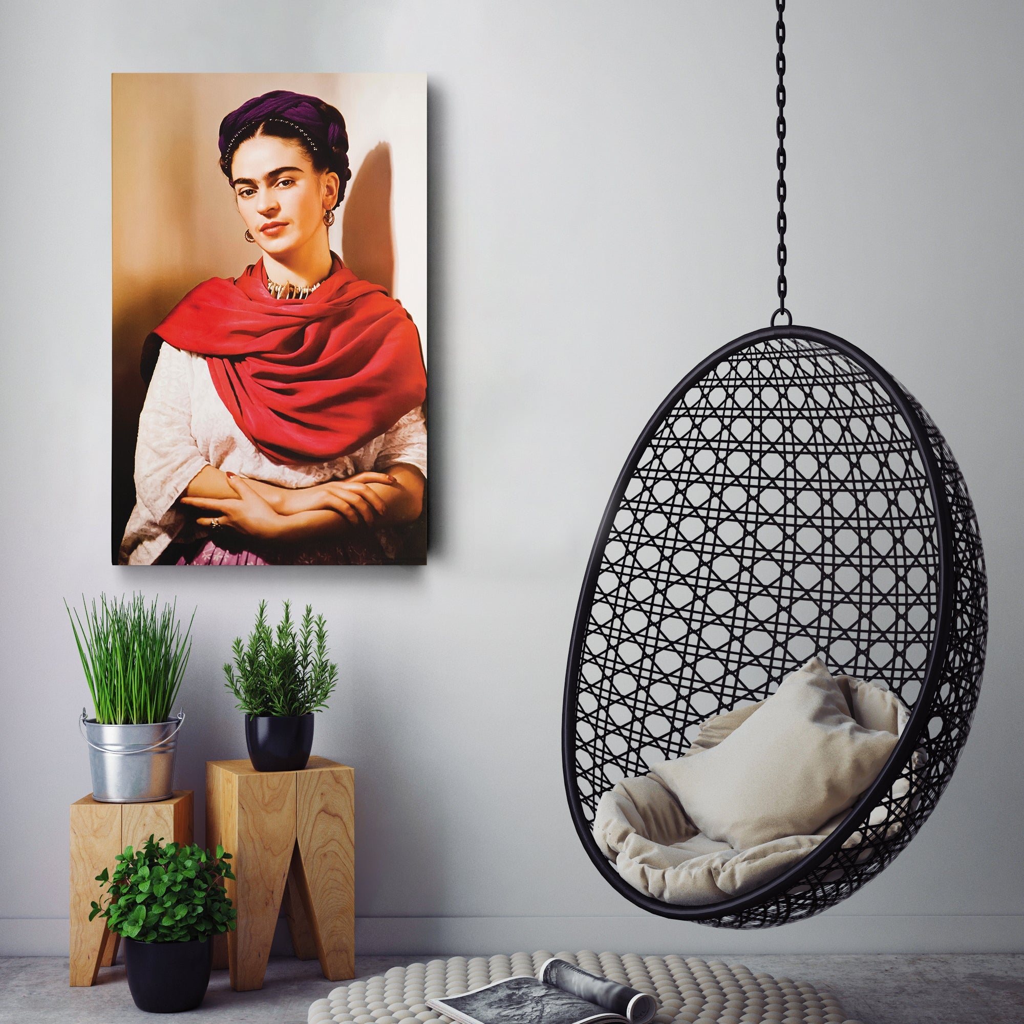 Frida Kahlo Canvas – Wall Art Gift for Art Lovers, Feminists, and Creative Spaces